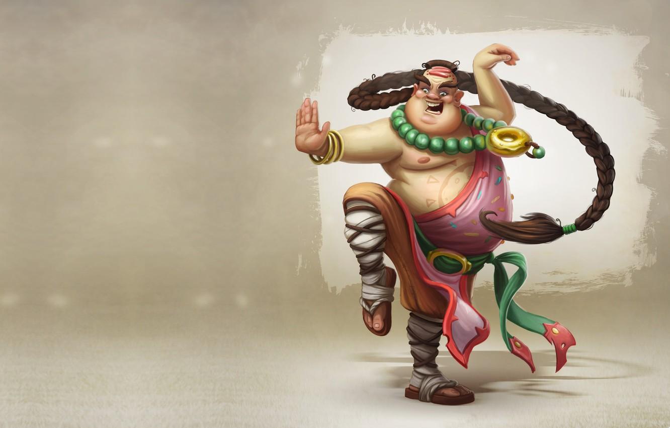 1332x850 Wallpaper mood, art, monk, Fun monk of Donut Clan, Kirill Plotnikov image for desktop, section фантастика