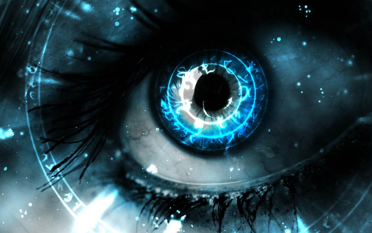 1440x900 3D Eyes Wallpaper HD :