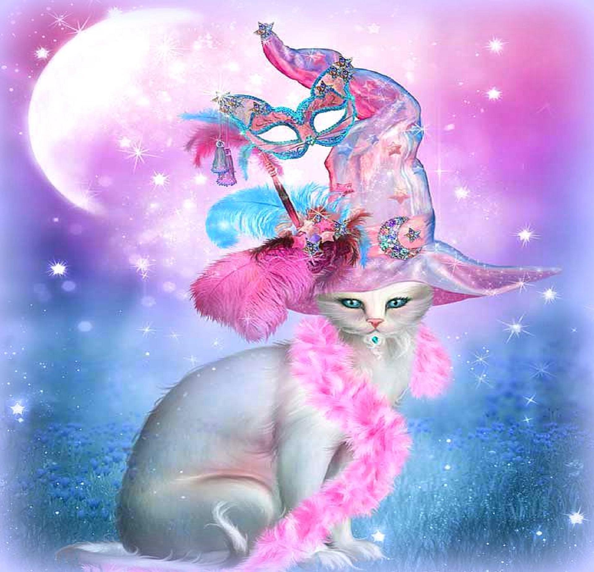 Beautiful Witch Cat Wallpapers - Top Free Beautiful Witch Cat Backgrounds - WallpaperAccess
