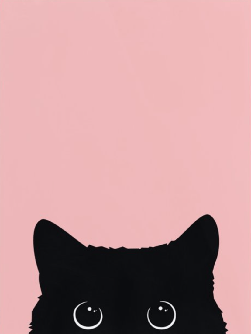 826x1098 Hd Wallpaper Of Black Cat