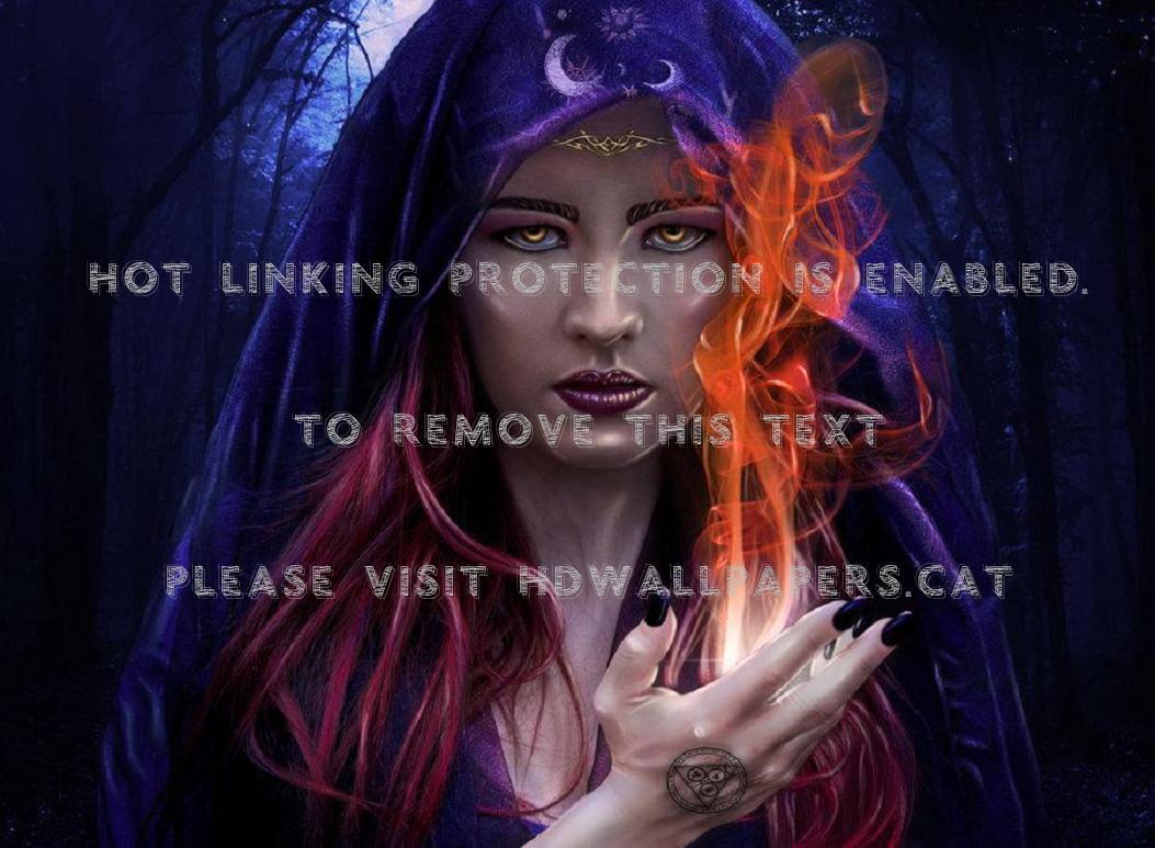1053x773 beautiful witch tattoo fantasy fire spell