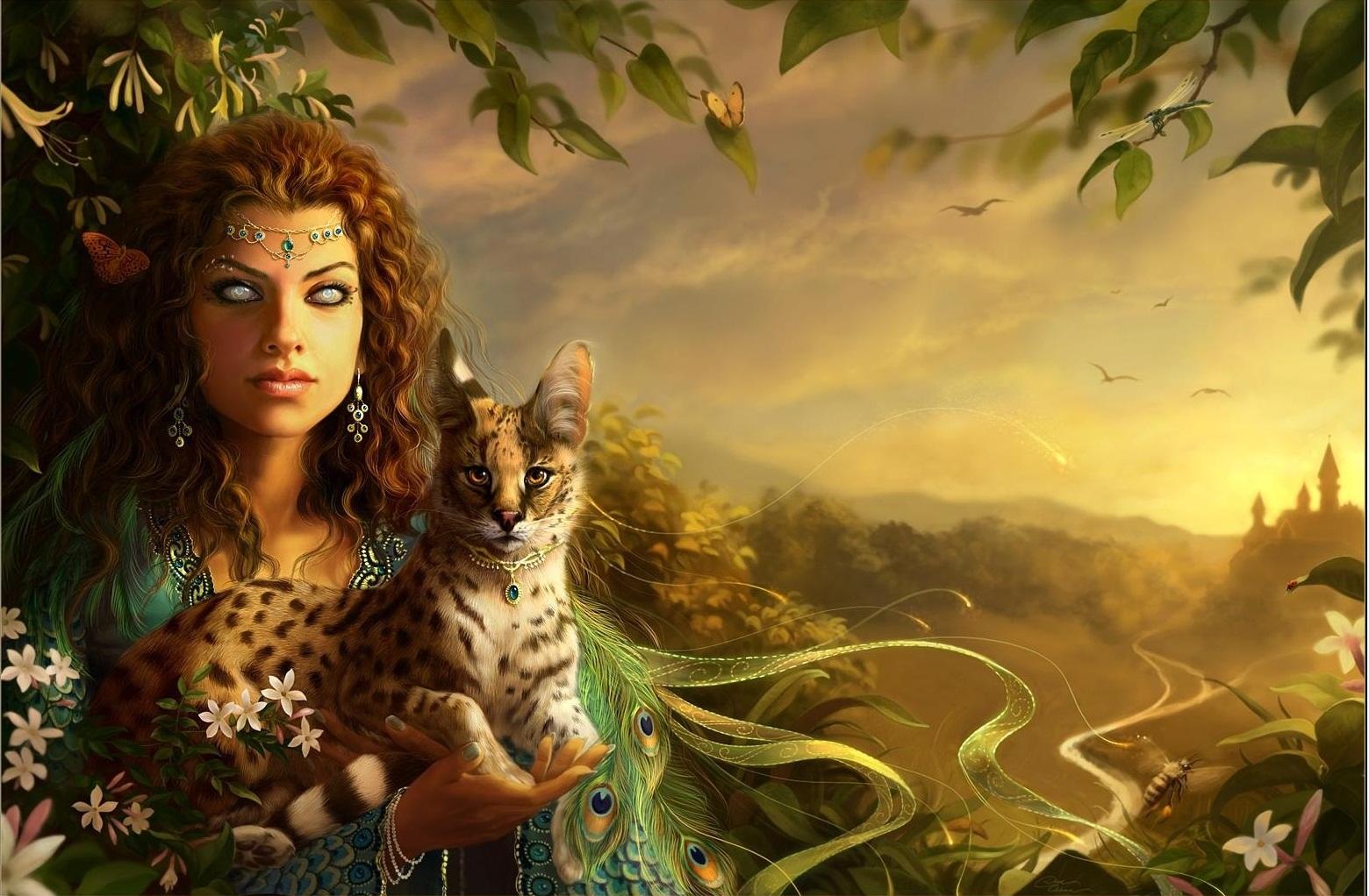 1560x1022 beautiful witch Art