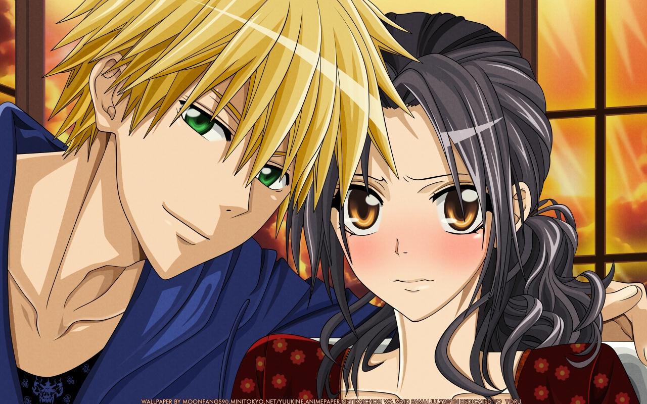 1280x800 ♥¸.•*´¯)*•usui x misaki.¸.•´¯`♡ couples Wallpaper