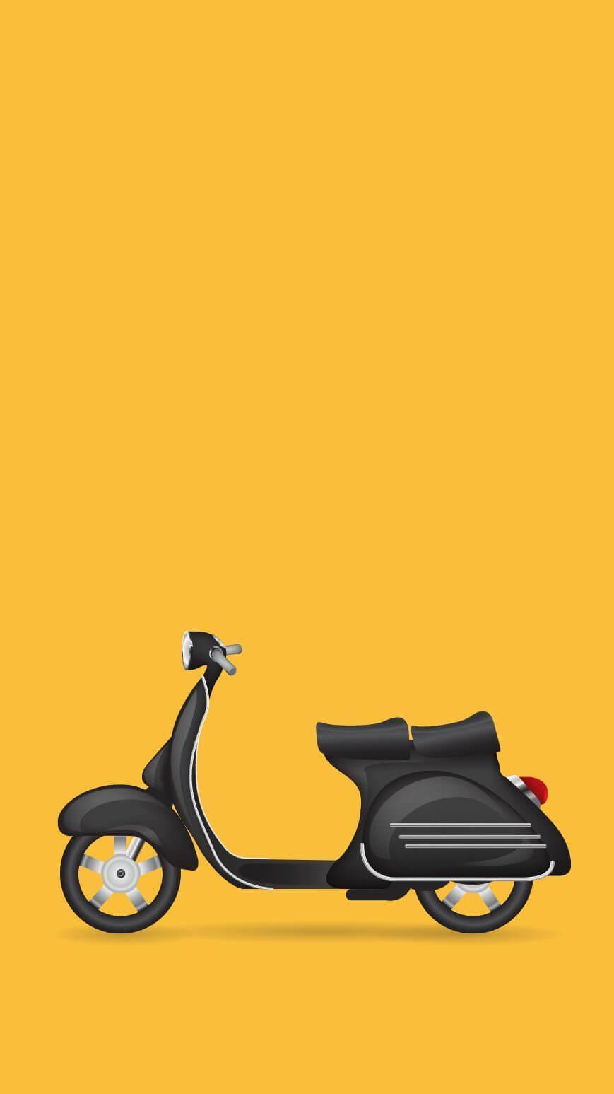 869x1547 Vespa Scooter Wallpaper for Android