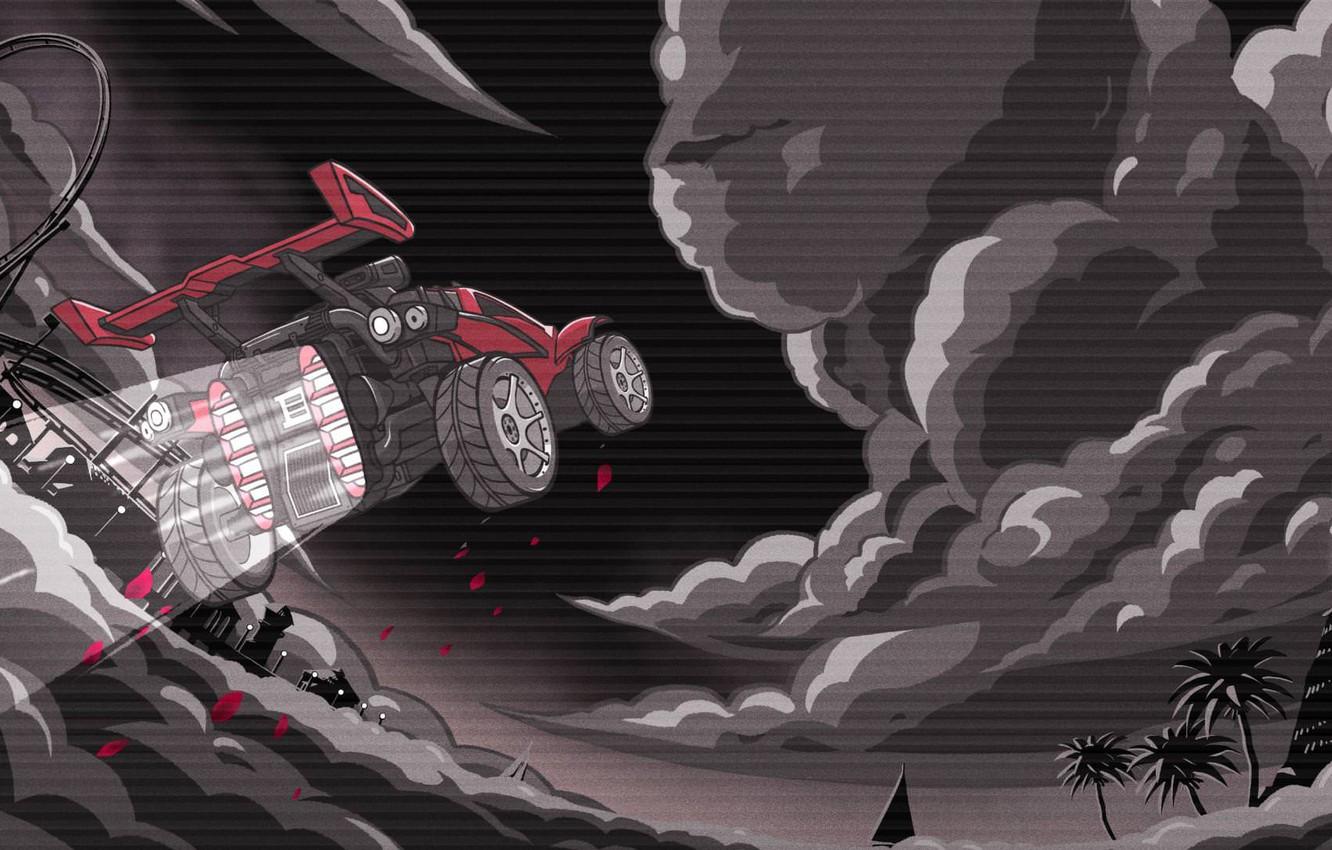 1332x850 Wallpaper Music, Silhouette, Cover, Monstercat, Rocket League, Bad Computer, Vol. - for desktop, section музыка