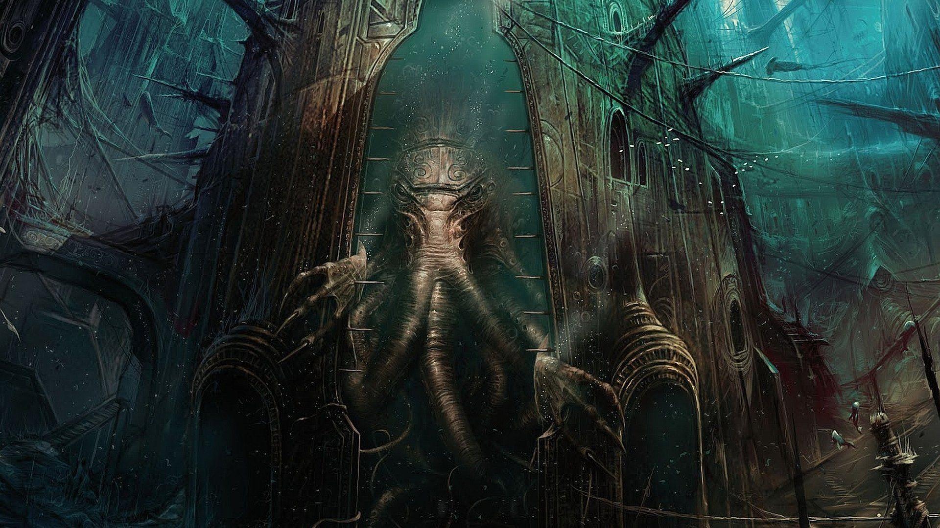1920x1080 Cthulhu Art Wallpaper