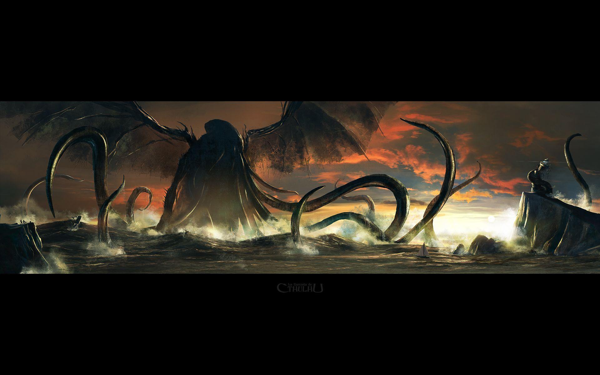 1920x1200 Cthulhu Monster Wings wallpaperx1200