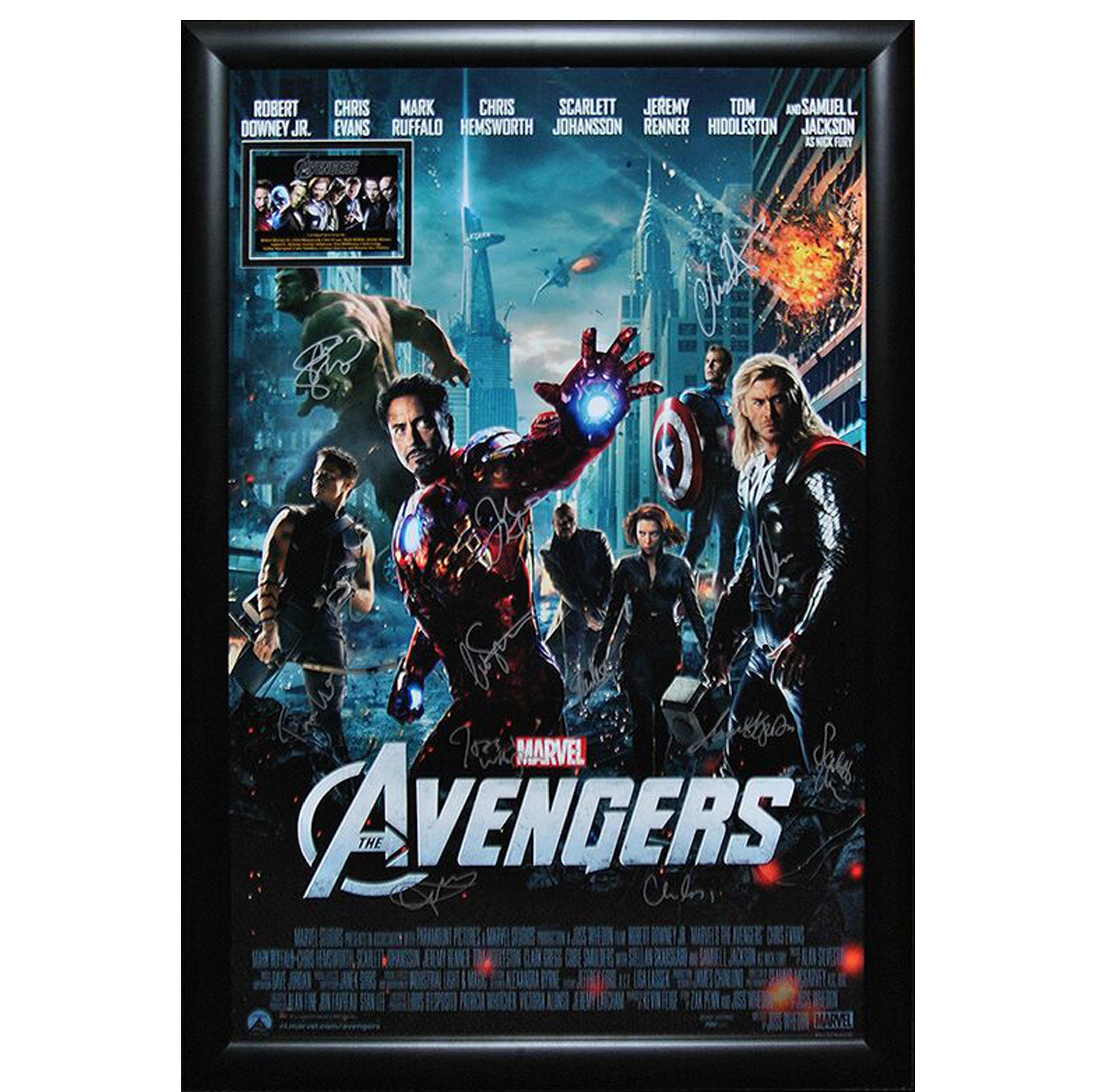 3276x3267 LuxeWest The Avengers Cast Autographed Movie Posters