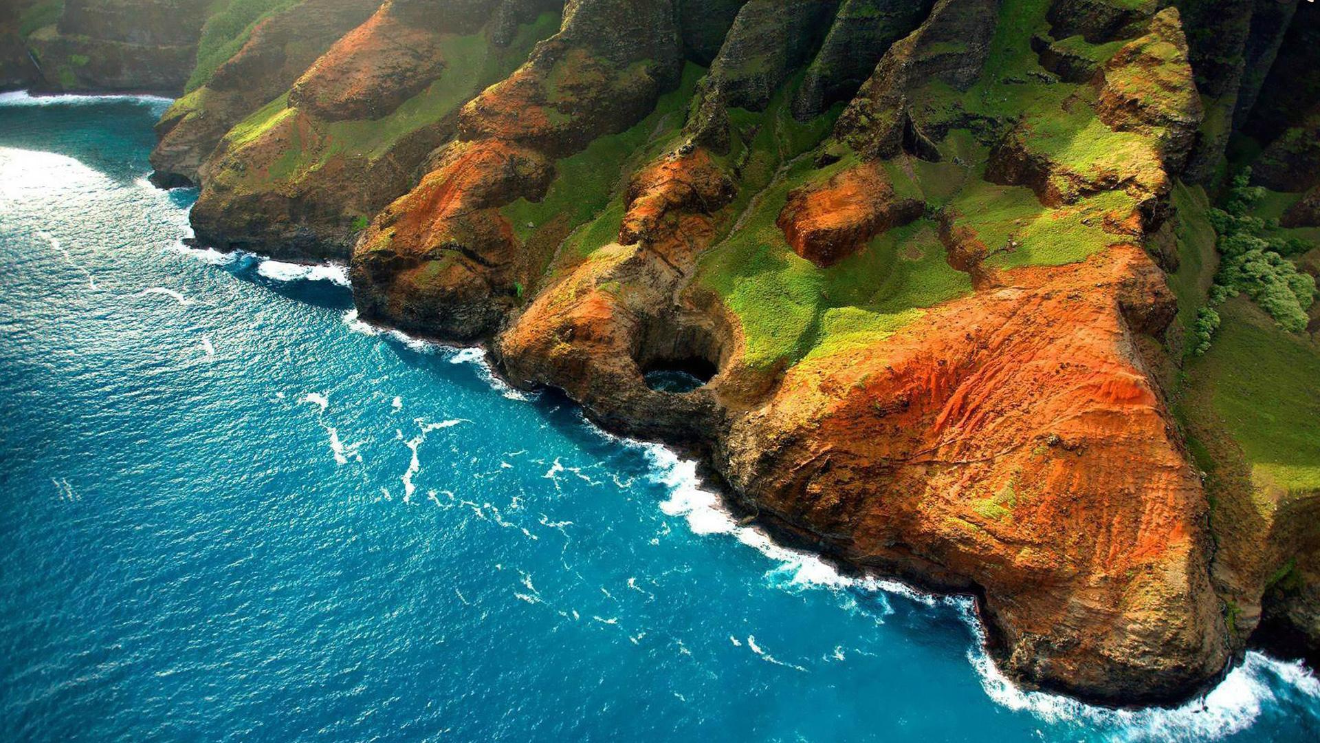 1920x1080 Free download wallpaper blue water sea green valley mountain [1920x1080] for your Desktop, Mobile & Tablet. Explore Water Scenery Wallpaper. Anime Scenery Wallpaper, HD Scenery Wallpaper, Natural Scenery Wallpaper