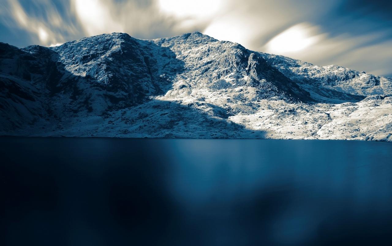 1280x804 Snow Mountains & Sea wallpaper. Snow Mountains & Sea