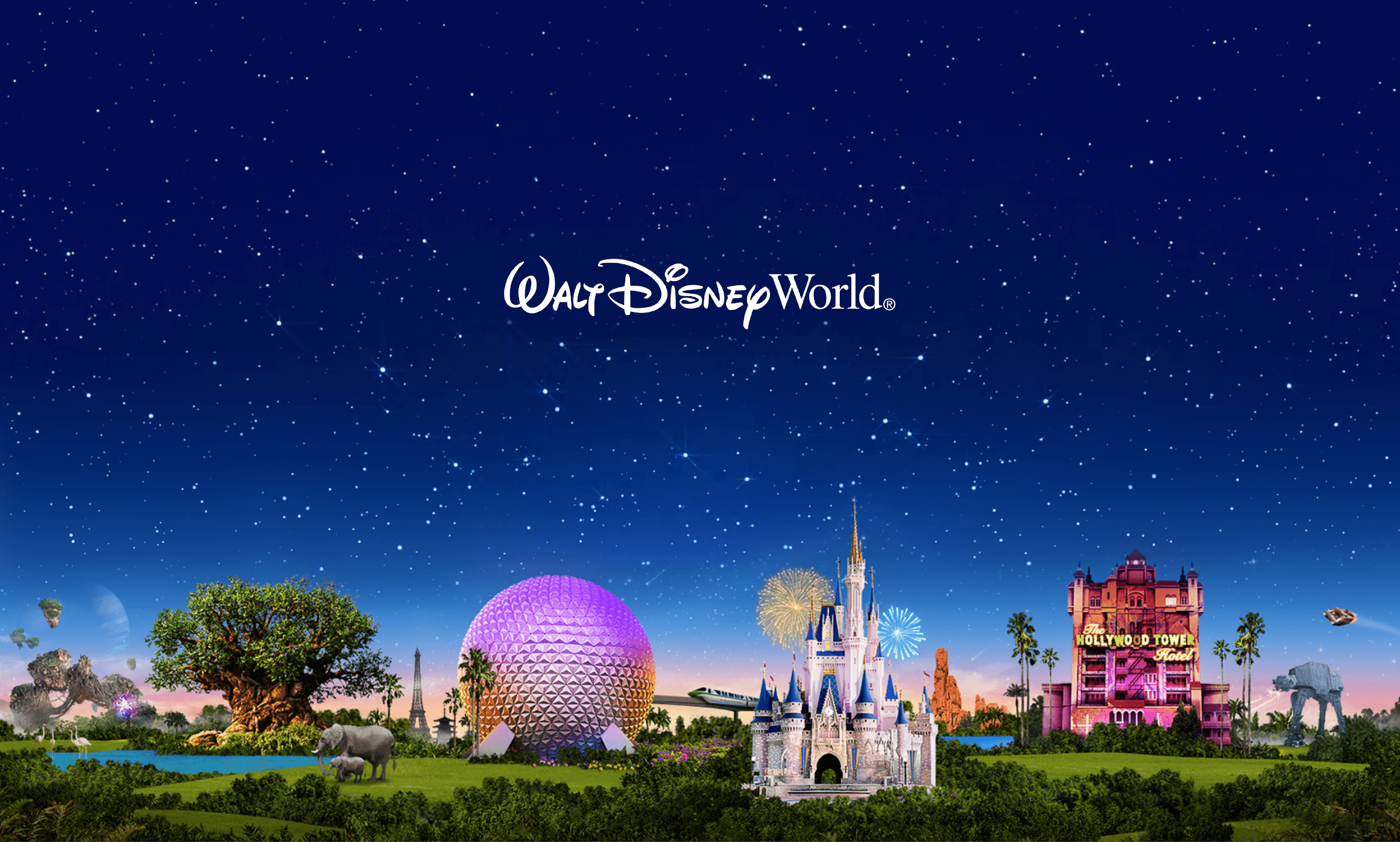 2322x1396 Disney World Computer Wallpaper