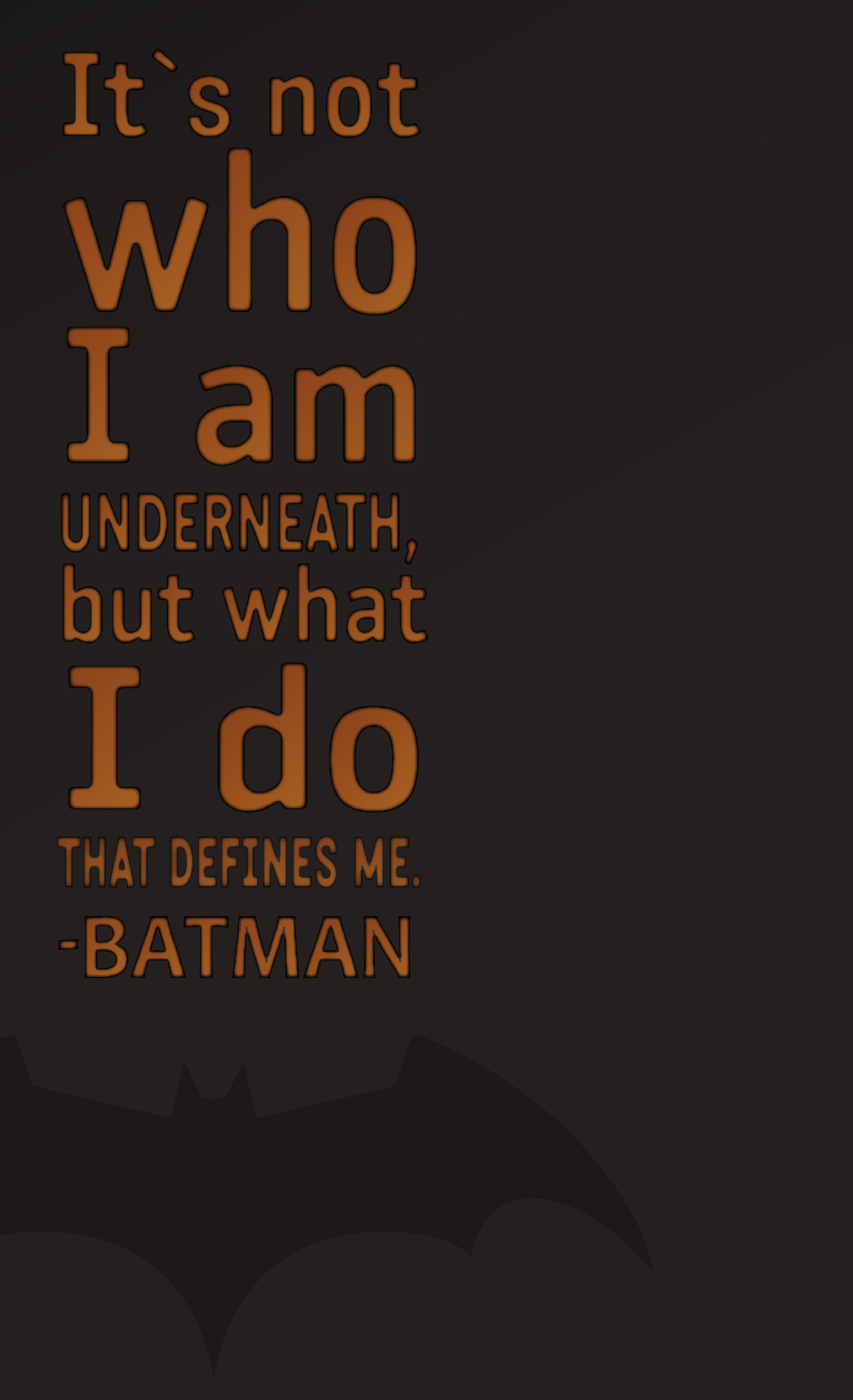 2896x4754 Free download Batman quotes typography Batman Begins Batman The Dark [2896x4754] for your Desktop, Mobile & Tablet. Explore Batman Quotes Wallpaper. Batman Quotes Wallpaper, Batman Background, Batman Wallpaper