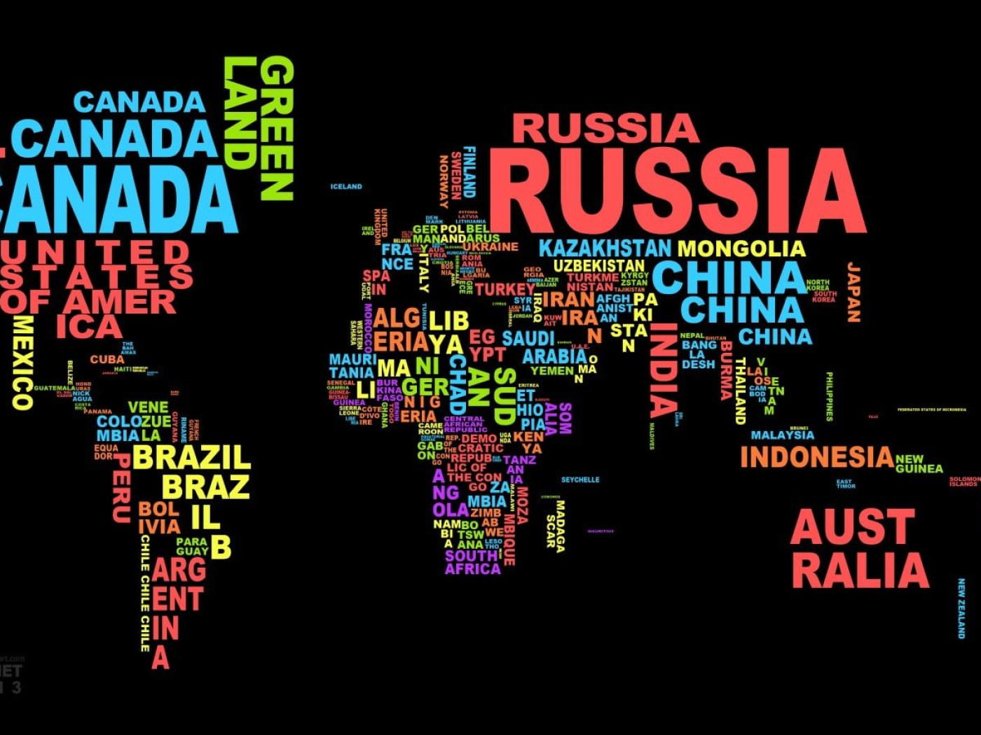 1400x1050 Wallpaper Black background with text overlay, map, typography, colorful • Wallpaper For You HD Wallpaper For Desktop & Mobile