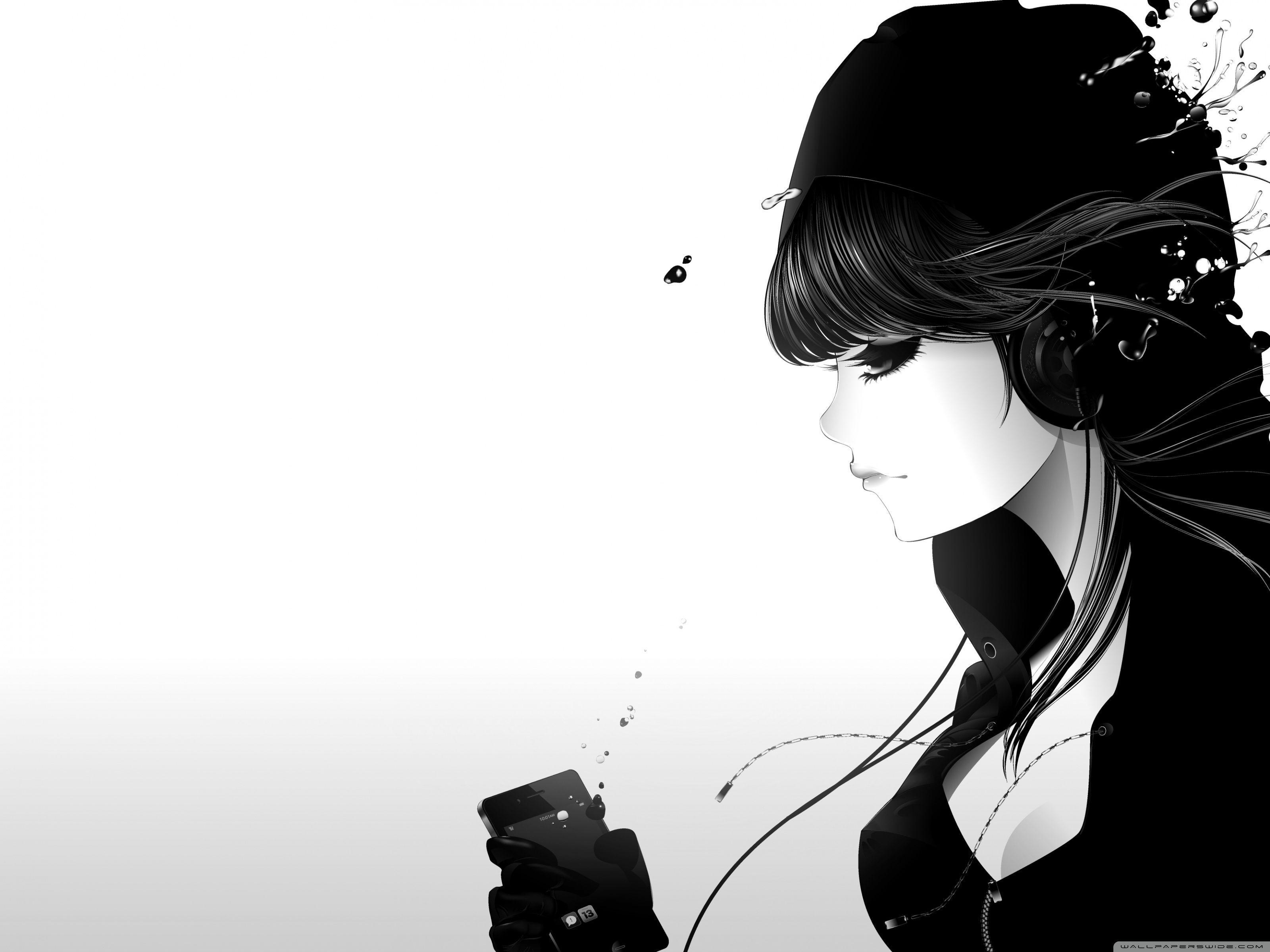 Girl Listening to Music Wallpapers - Top Free Girl Listening to Music  Backgrounds - WallpaperAccess