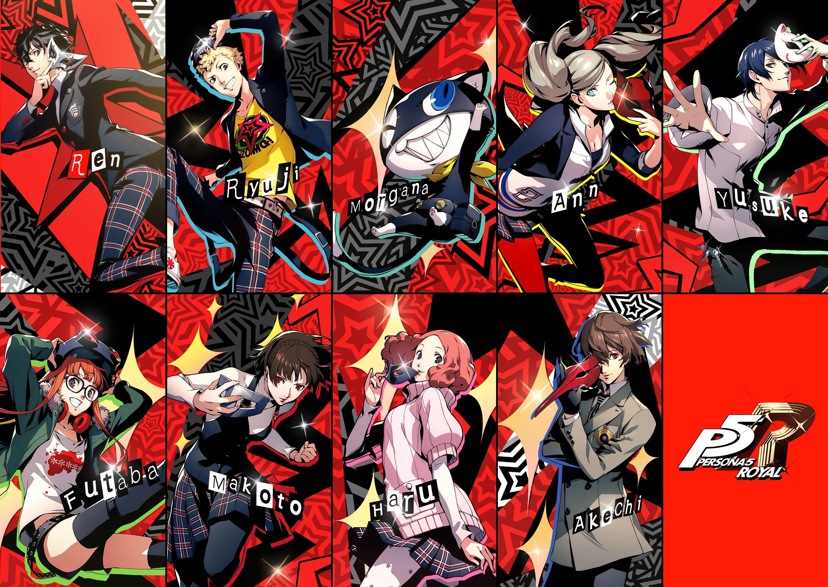 2809x1993 P5R Phantom Thief Mobile Background