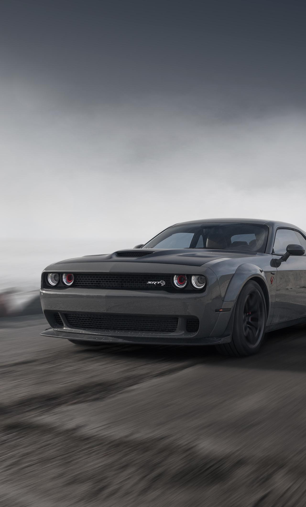 1280x2120 Dodge Challenger Demon SRT 4k Front iPhone HD 4k Wallpaper, Image, Background, Photo and Picture