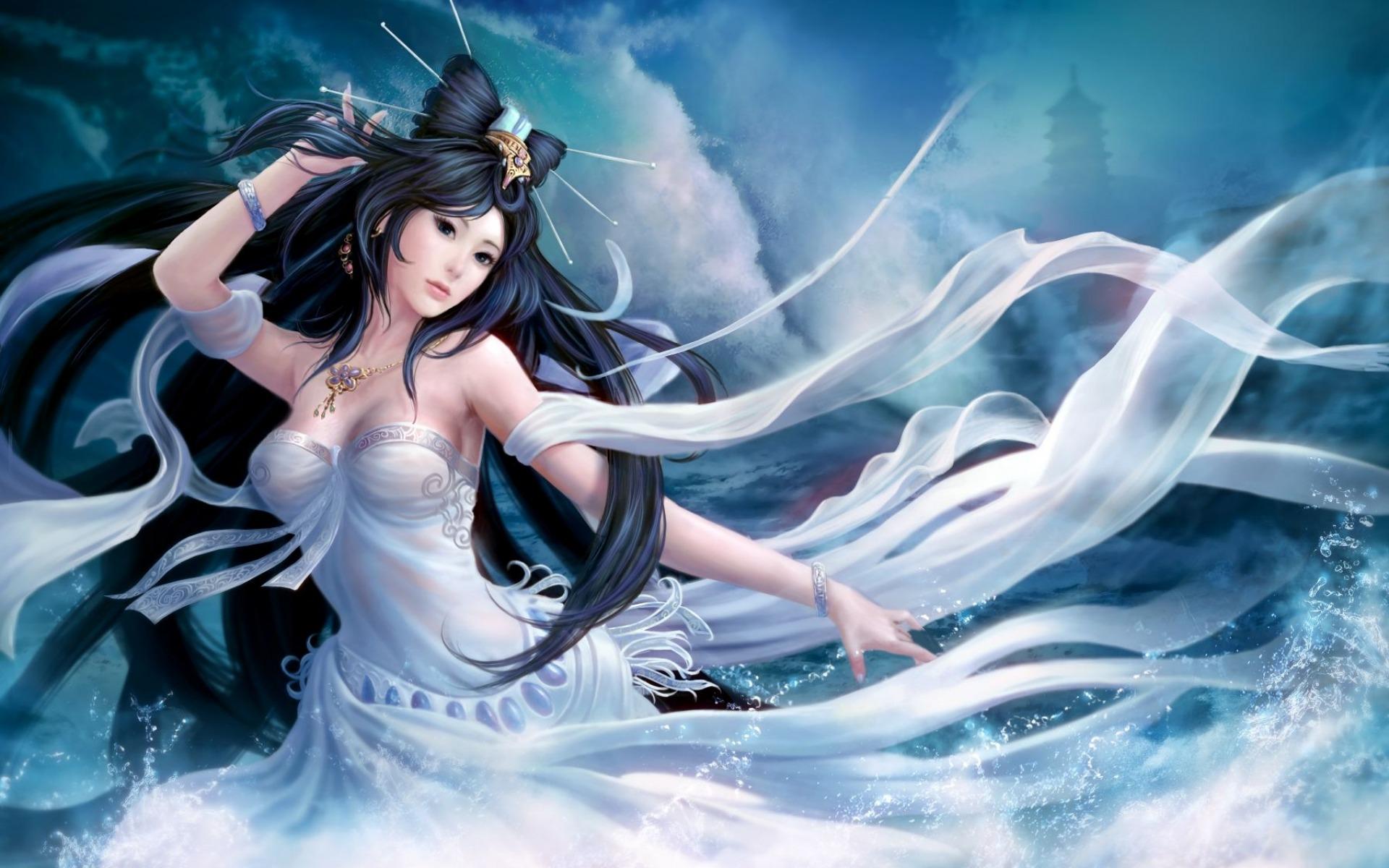 1920x1200 Dragon Princess Wallpaper