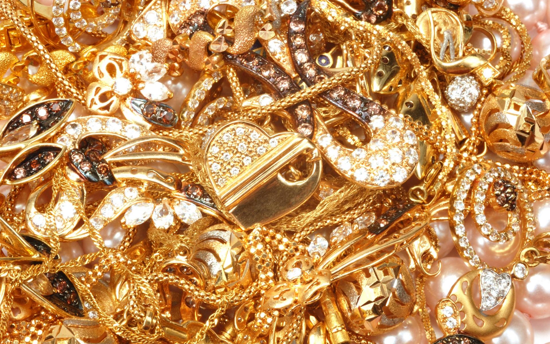 1920x1200 technology information: Wallpaper Gold Jewelry Background