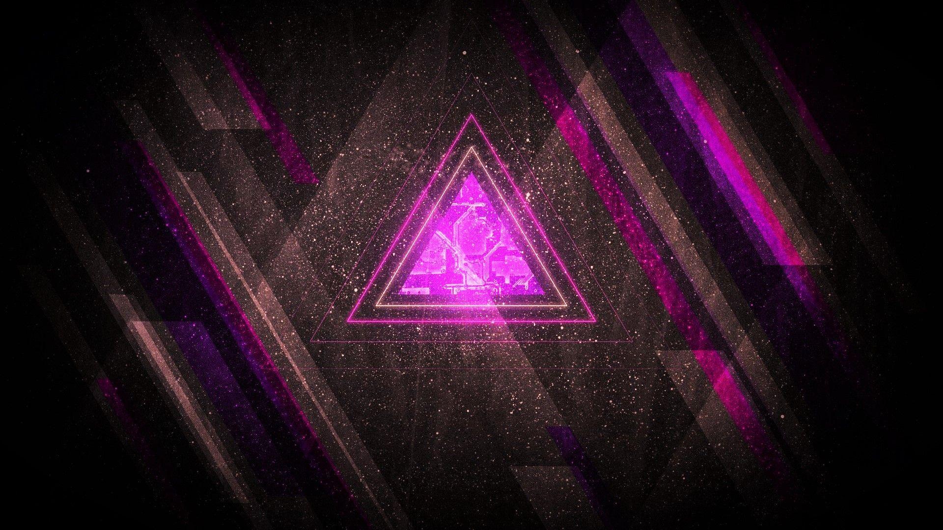 1920x1080 Purple Shards Wallpaper