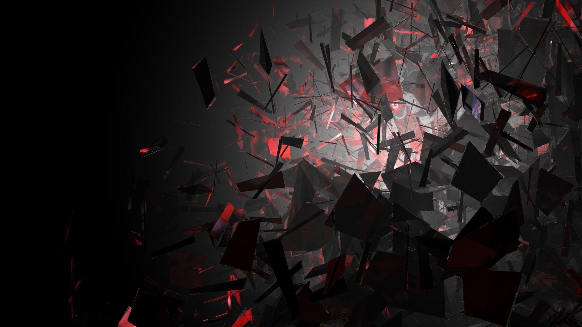 Abstract wallpaper background of messy random shards of color  Widescreen  169 format raster Faded purple and red on black Stock Photo  Alamy