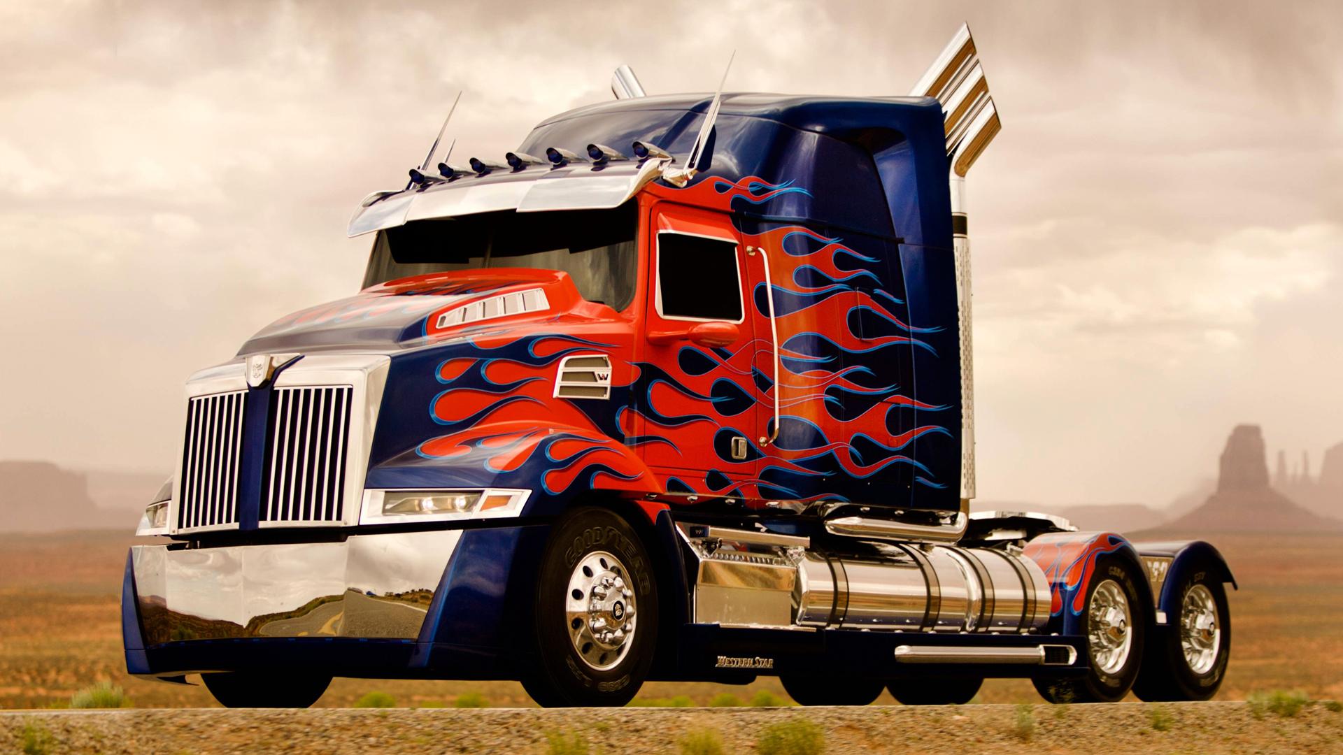 1920x1080 Optimus Prime Truck Wallpaper