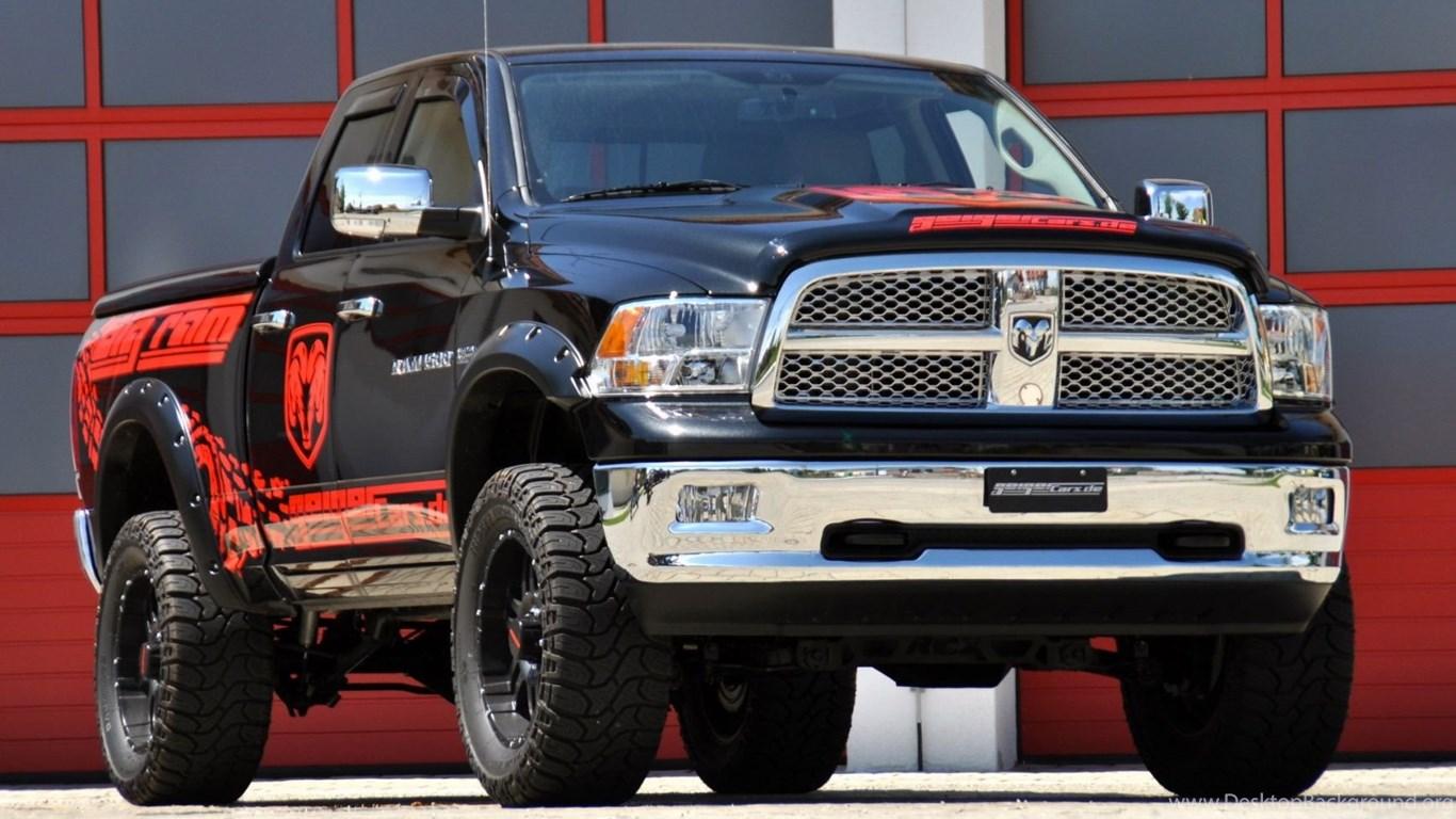 1366x768 Dodge Cummins Truck Wallpaper Image Desktop Background