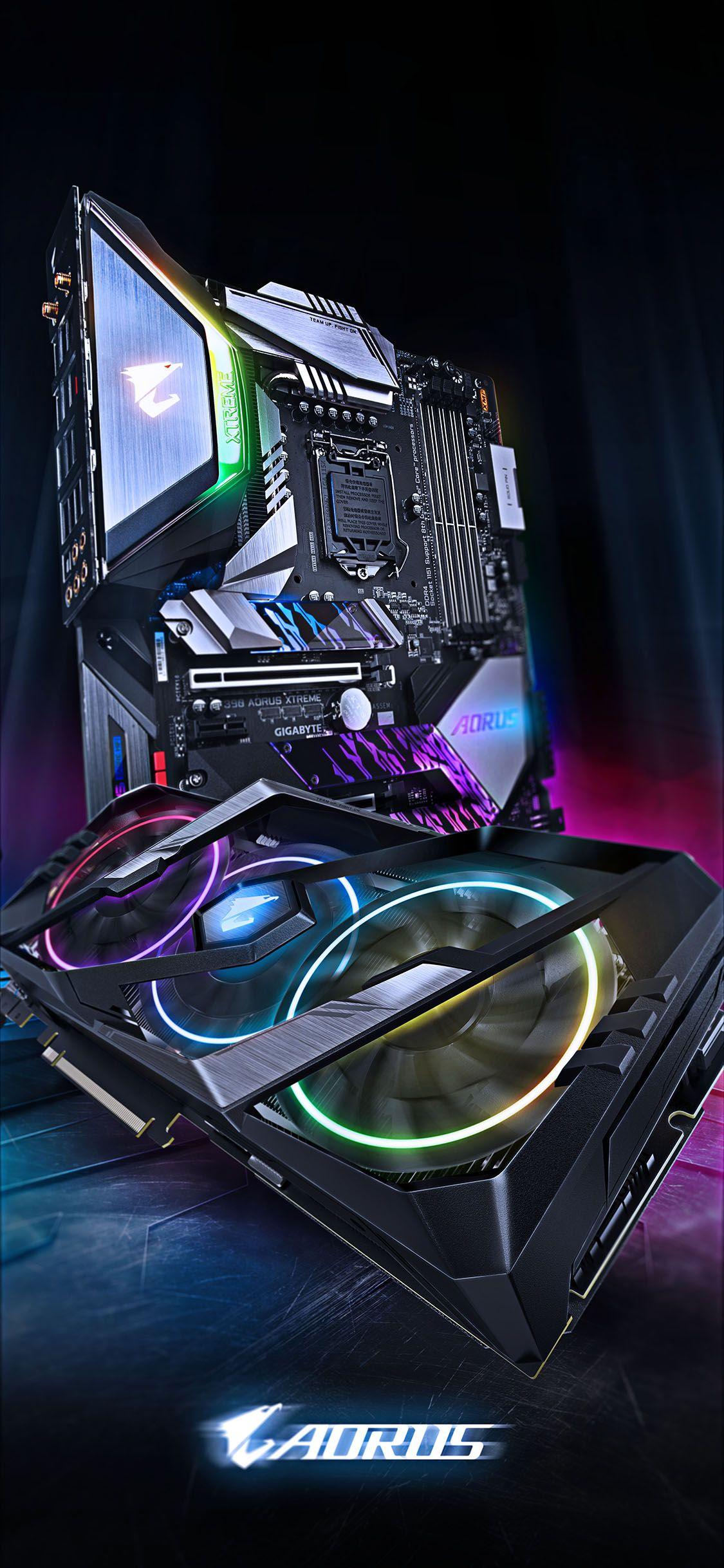 1125x2436 Aorus iPhone Wallpaper