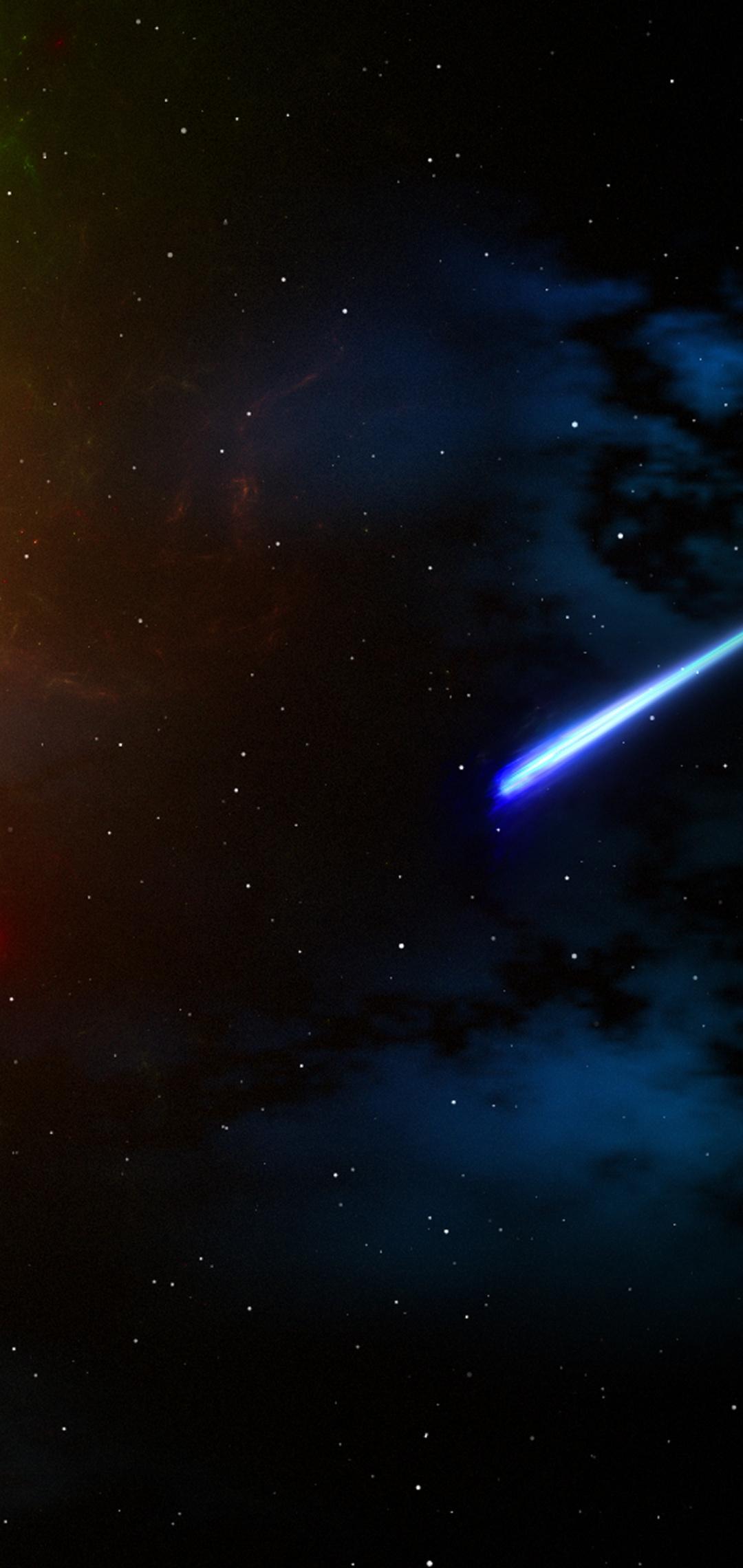 1080x2280 Yellow Fire Stars Space 4k One Plus Huawei p Honor view Vivo y Oppo f Xiaomi Mi A2 HD 4k Wallpaper, Image, Background, Photo and Picture