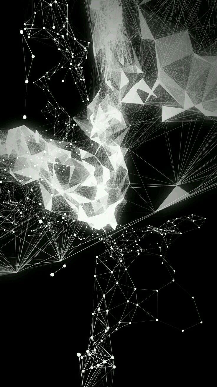 736x1308 Dark iPhone wallpaper. Polygon art, Abstract, Generative art