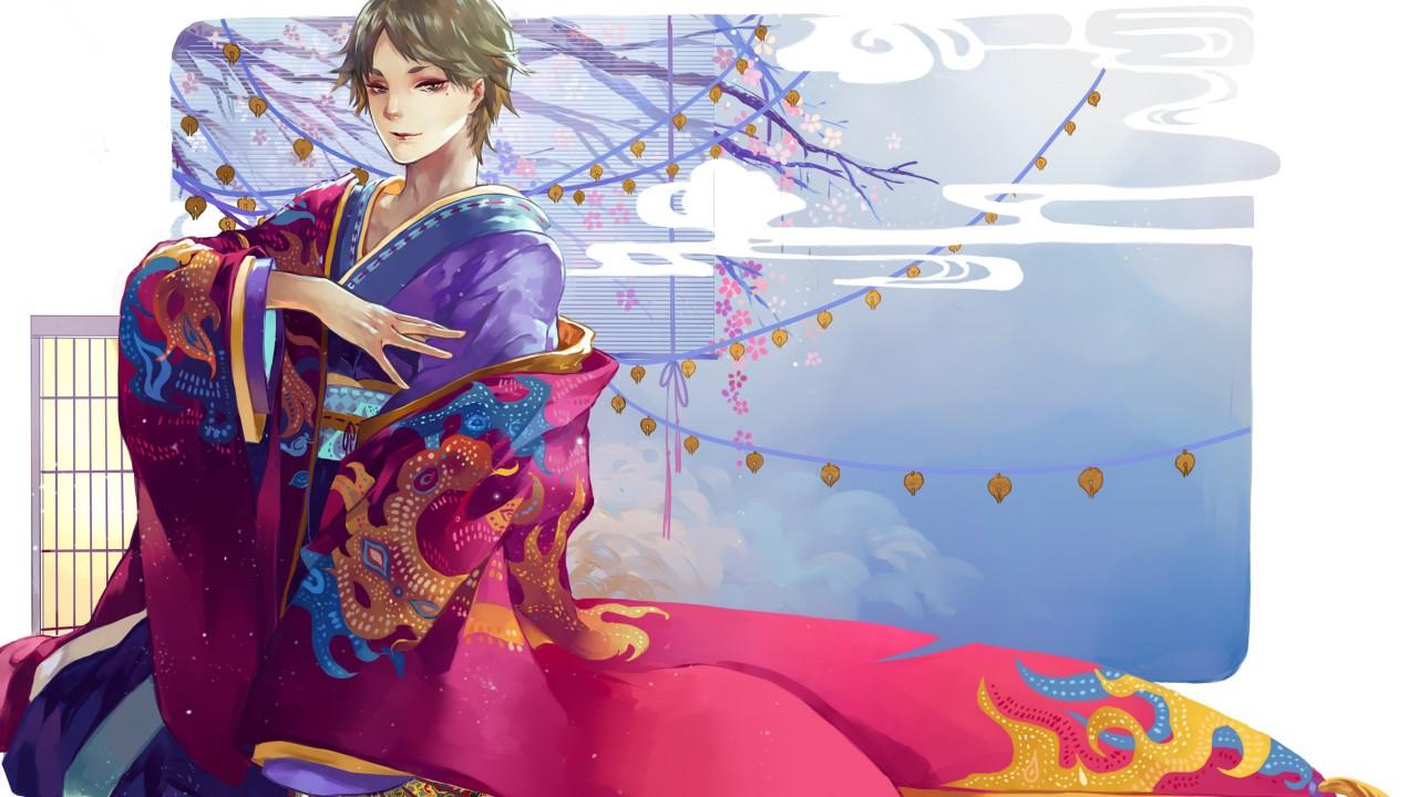 1280x720 Haikyu Koshi Sugawara HD Anime Wallpaper