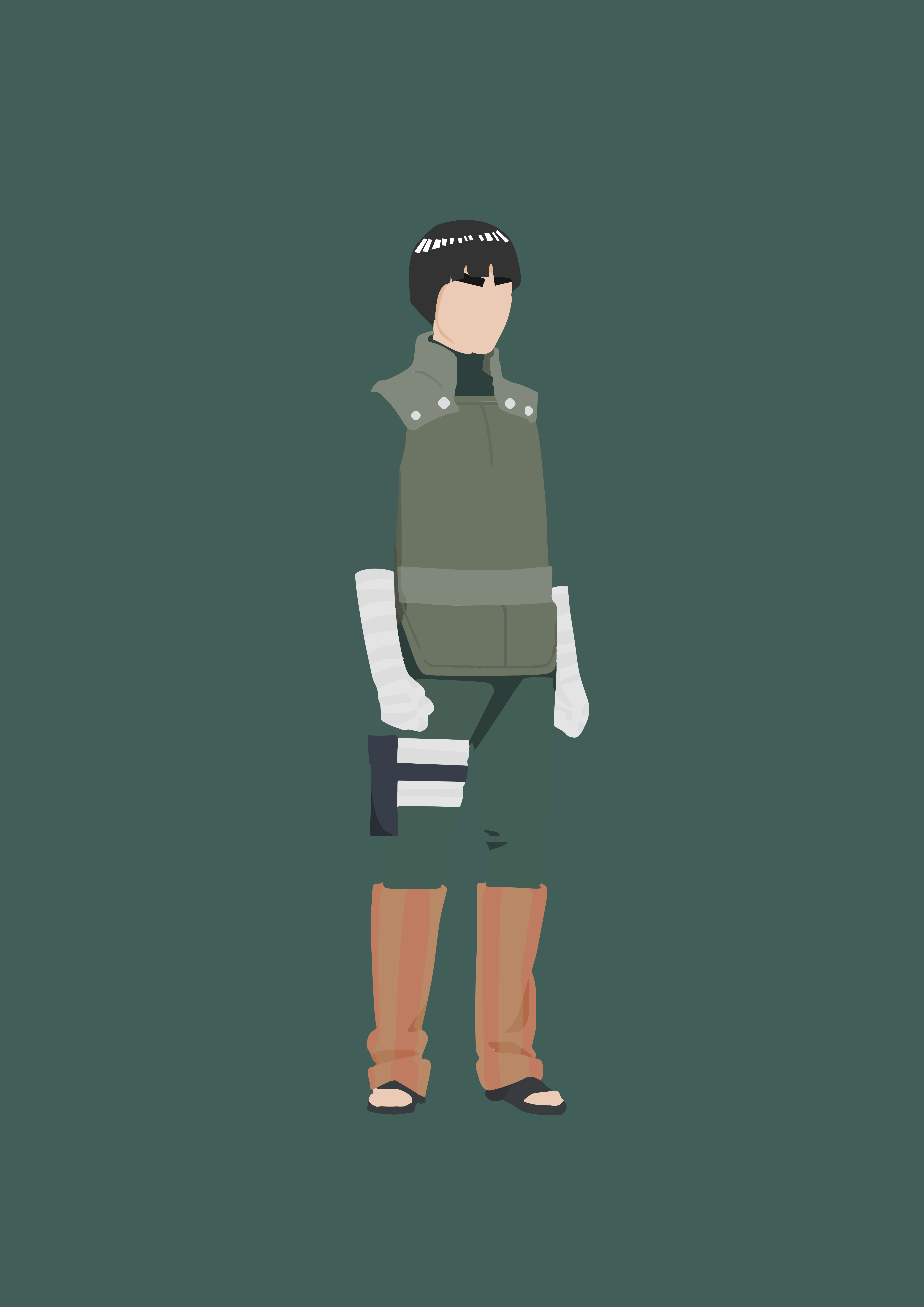 4961x7016 Rock Lee PS4 Wallpaper