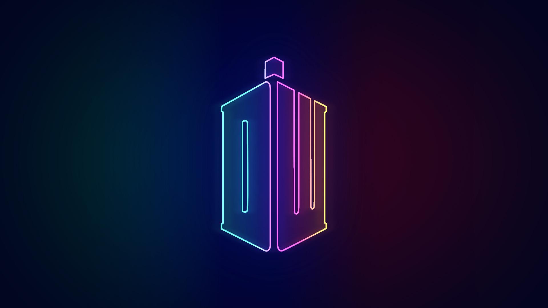 1920x1080 Neon Doctor Who Wallpaper [1920 x 1080]
