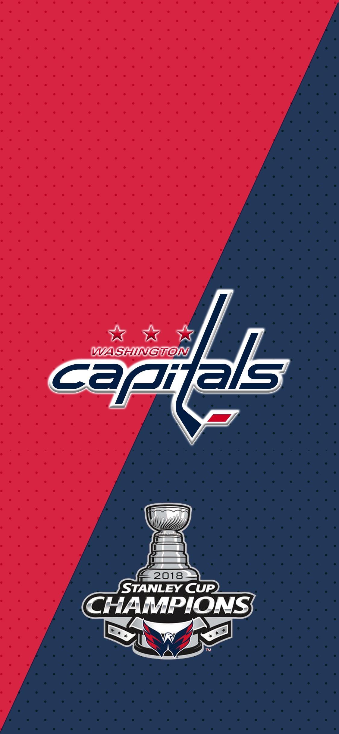 Washington Capitals (NHL) iPhone X/XS/XR Lock Screen Wallpaper
