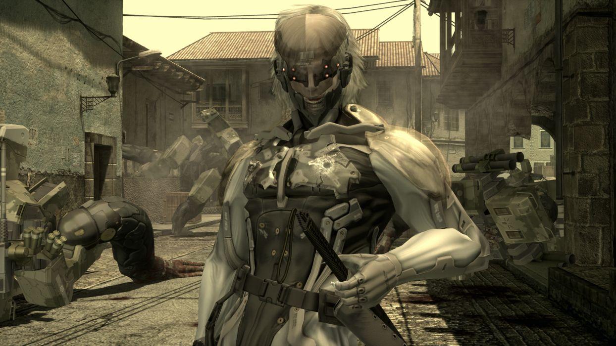 1244x700 Video games Metal Gear Solid cyberpunk Raiden Metal Gear Solid 4 wallpaperx1152