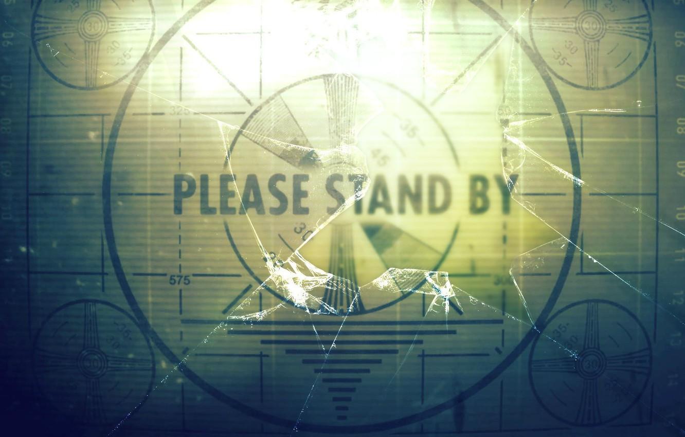 1332x850 Wallpaper Glass, TV, Fallout, Download, Bethesda Softworks, Bethesda, Bethesda Game Studios, Crack, Bethesda, STBY, Please Stand By, Broken image for desktop, section игры