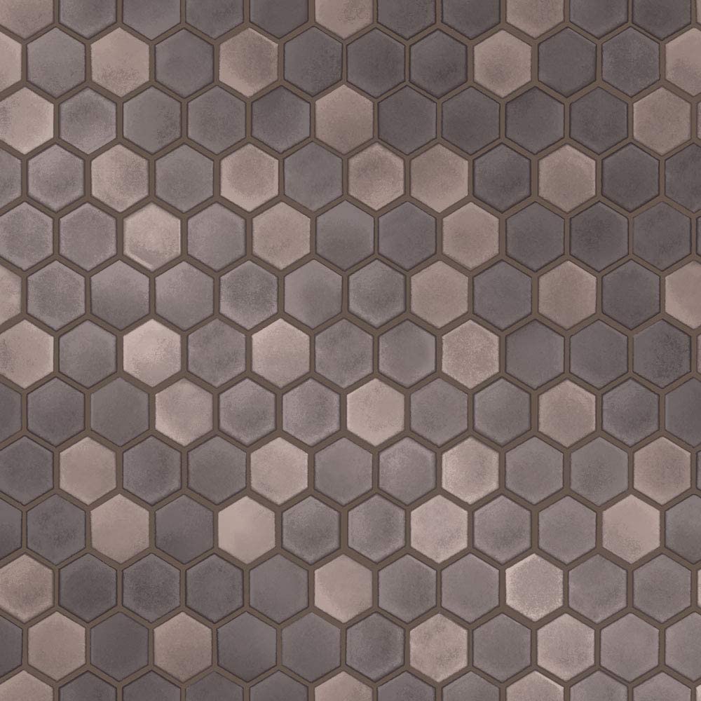 1000x1000 Tempaper Regal Noir Hexagon Tile. Designer Removable Peel and Stick Wallpaper
