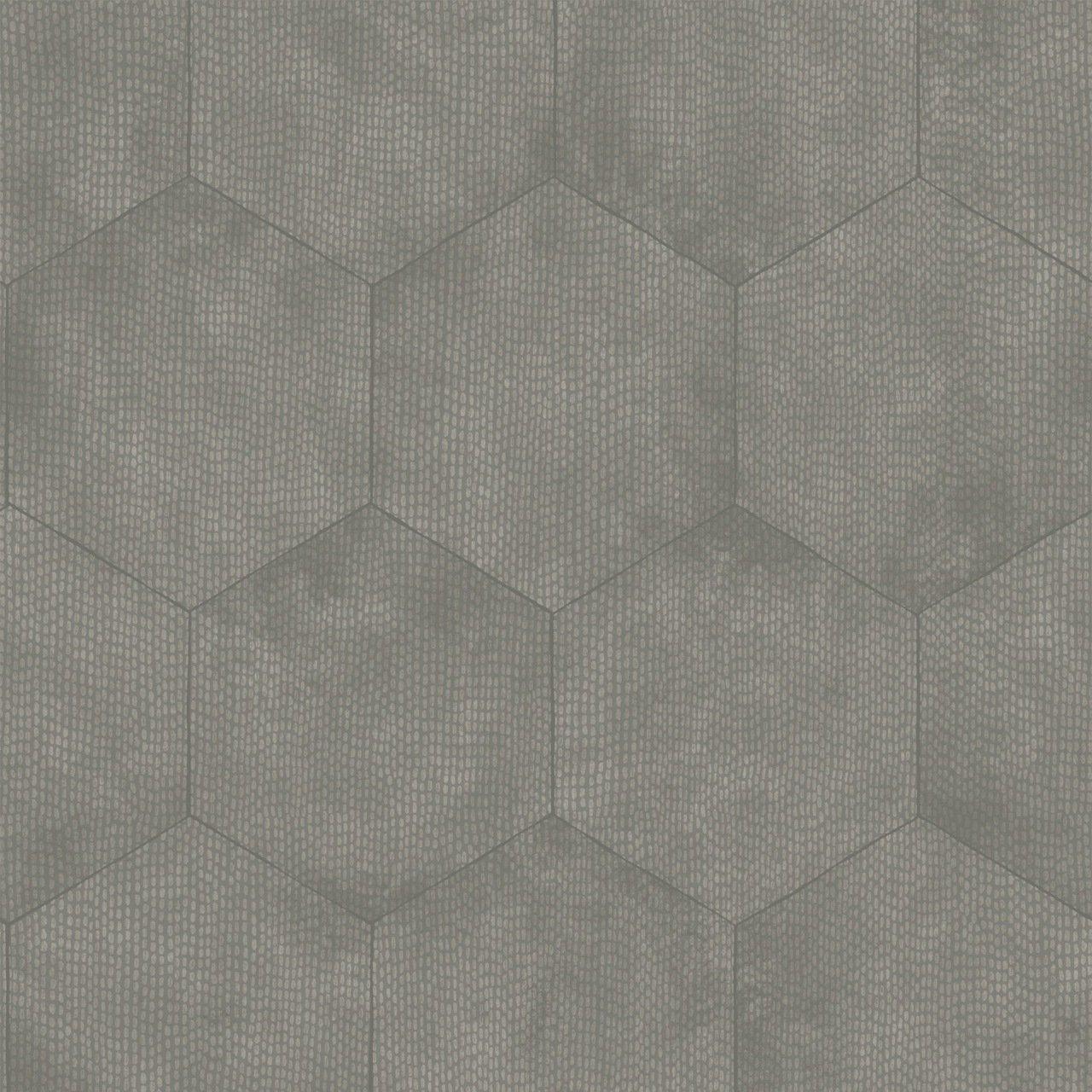 1280x1280 Curio Mineral Silver and Grey Hexagon Wallpaper