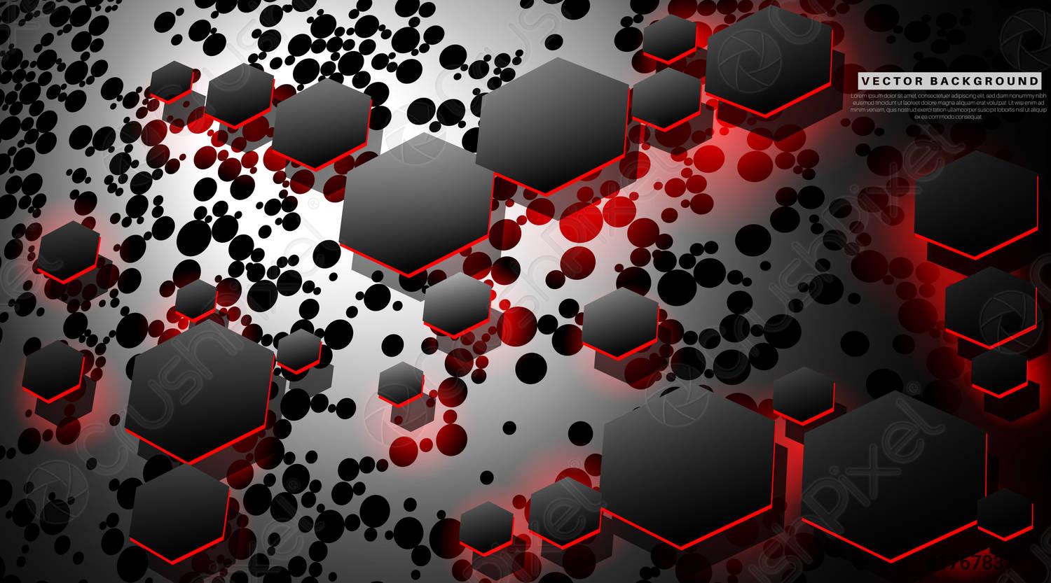 Red and Black Hexagon Wallpapers Top Free Red and Black Hexagon Backgrounds WallpaperAccess