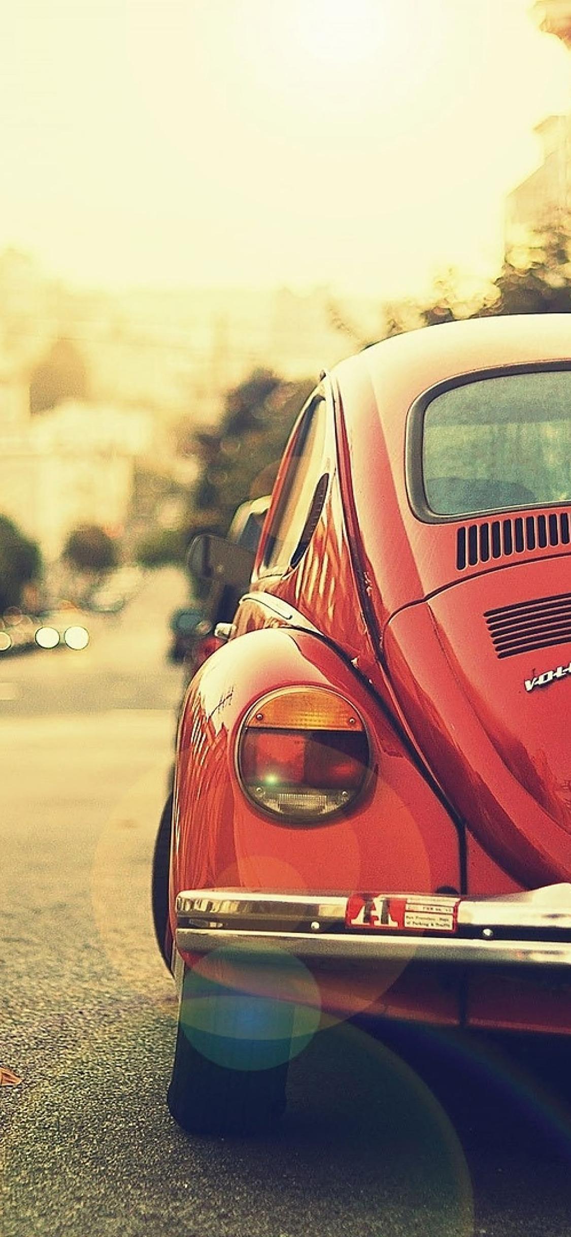 1125x2436 iPhoneXpapers car street vintage