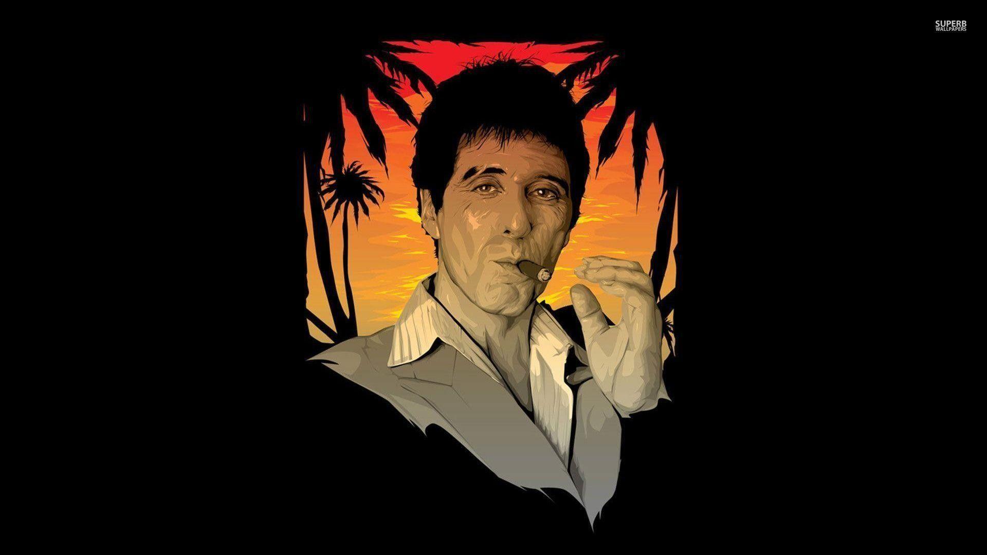 1920x1080 Scarface Wallpaper HD. Scarface, Tony montana, Fan art