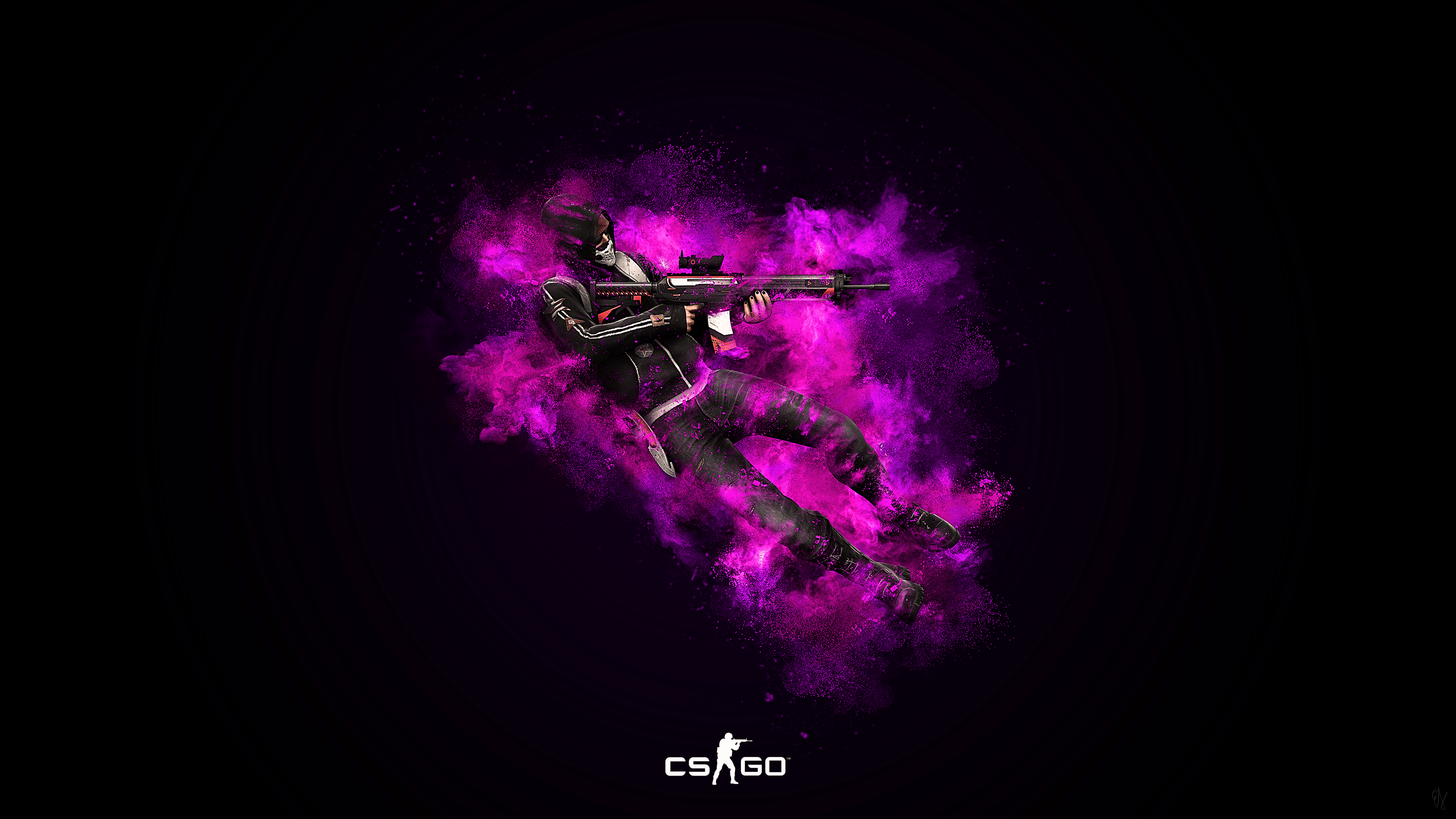 3840x2160 Purple Go Wallpaper