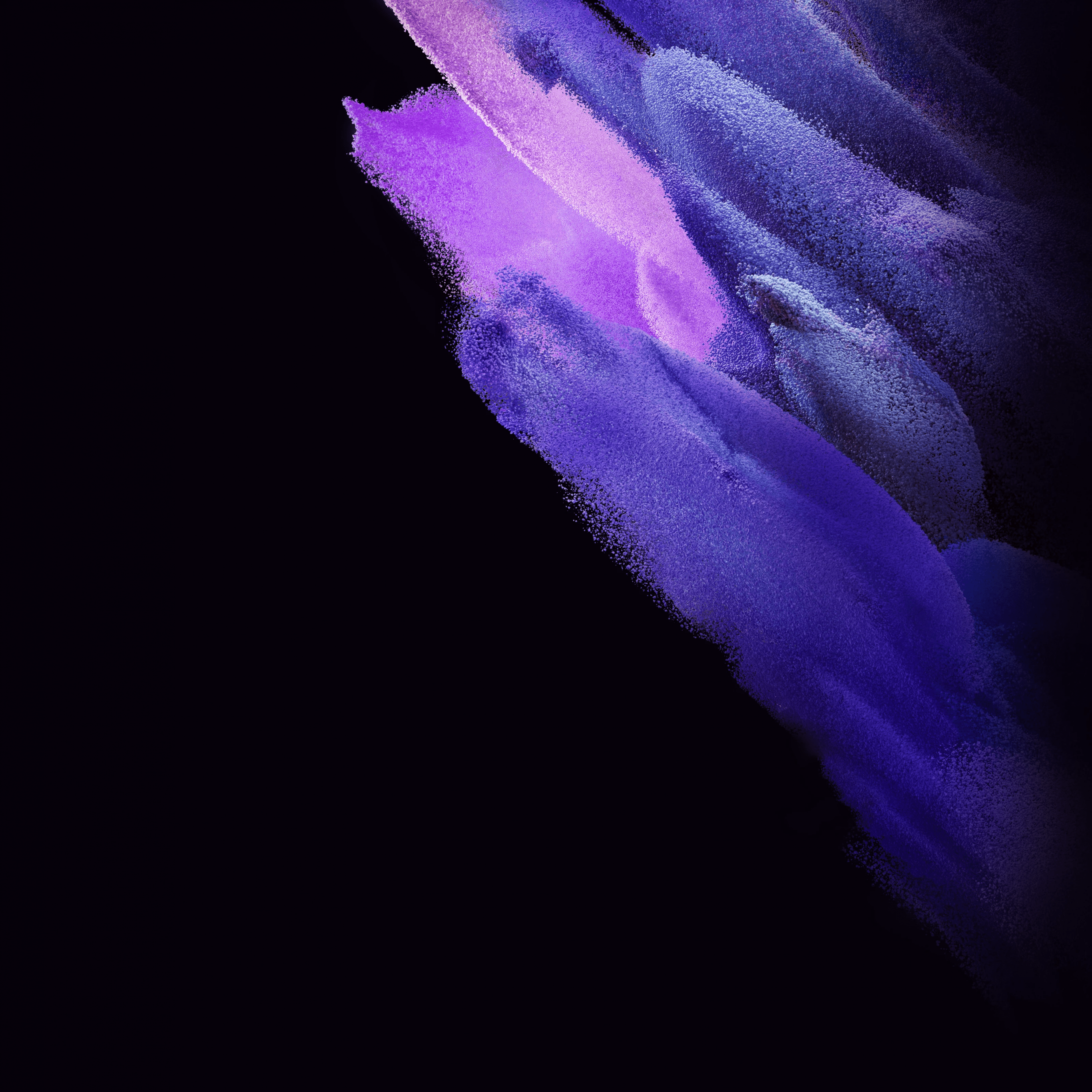 2732x2732 Samsung Galaxy S21 4K Wallpaper, Stock, AMOLED, Particles, Purple, Pink, Black background, Abstract