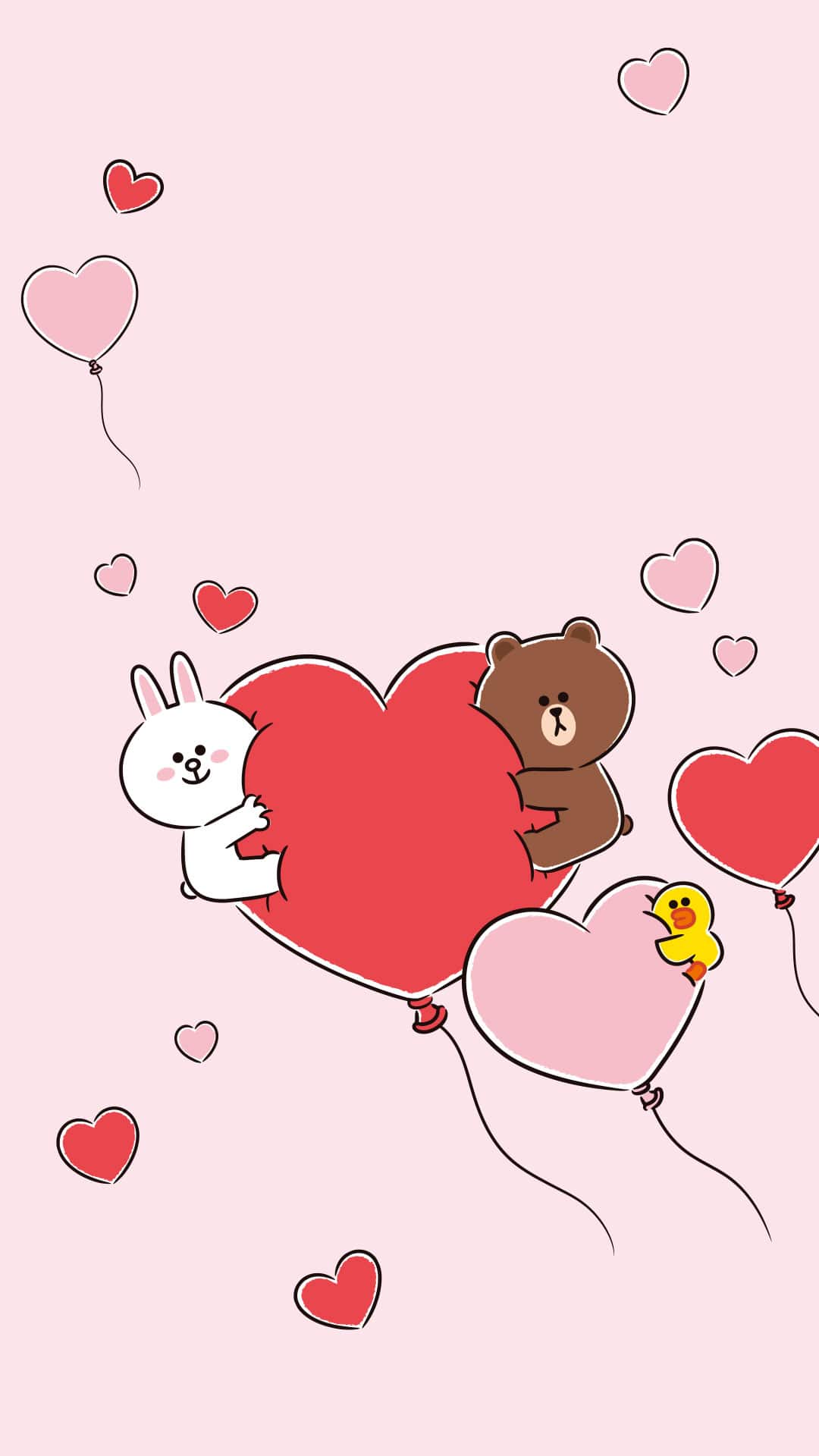 1080x1920 Brown Heart Wallpaper