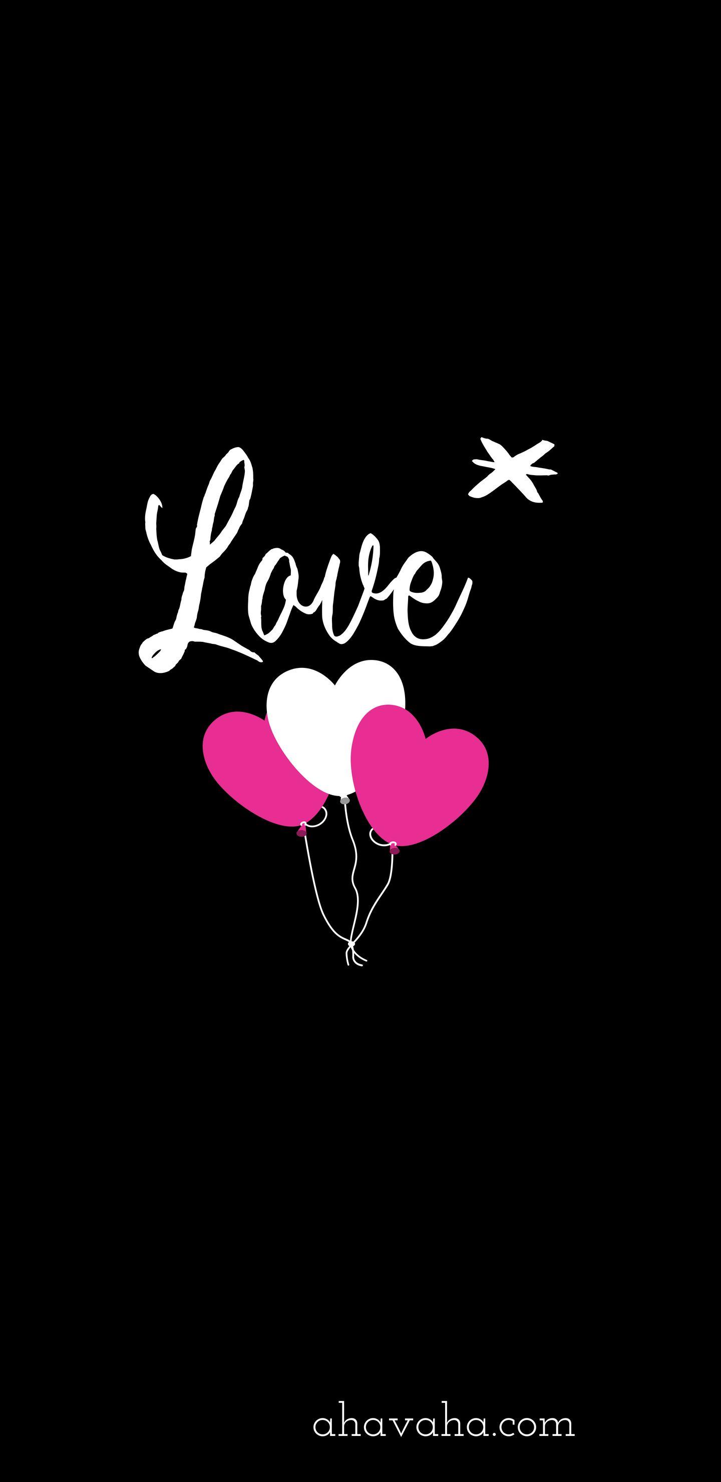 1440x2960 Black and Pink Wallpaper