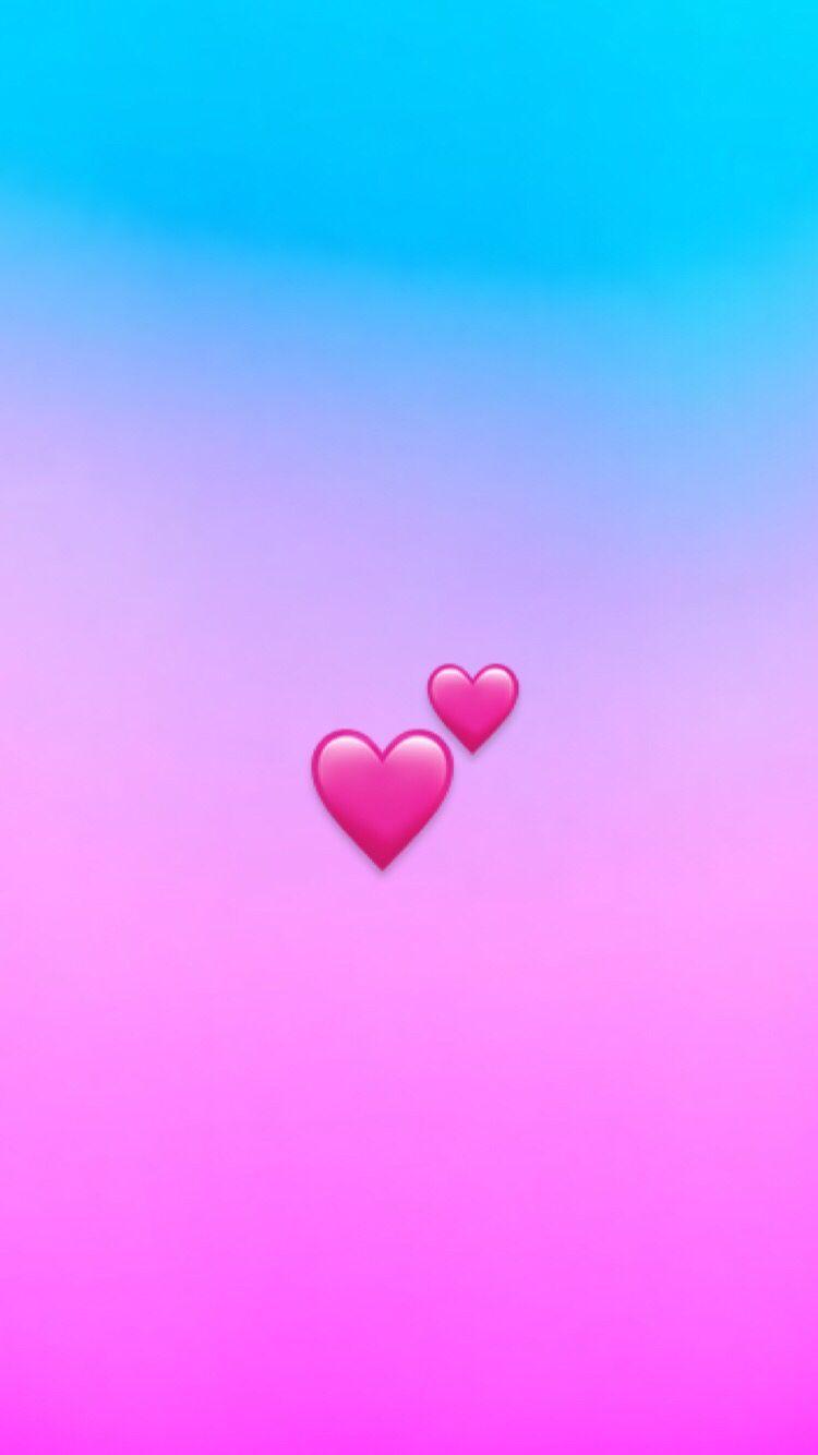 750x1334 Blue Pink Heart Wallpaper, HD Blue Pink Heart Background on WallpaperBat