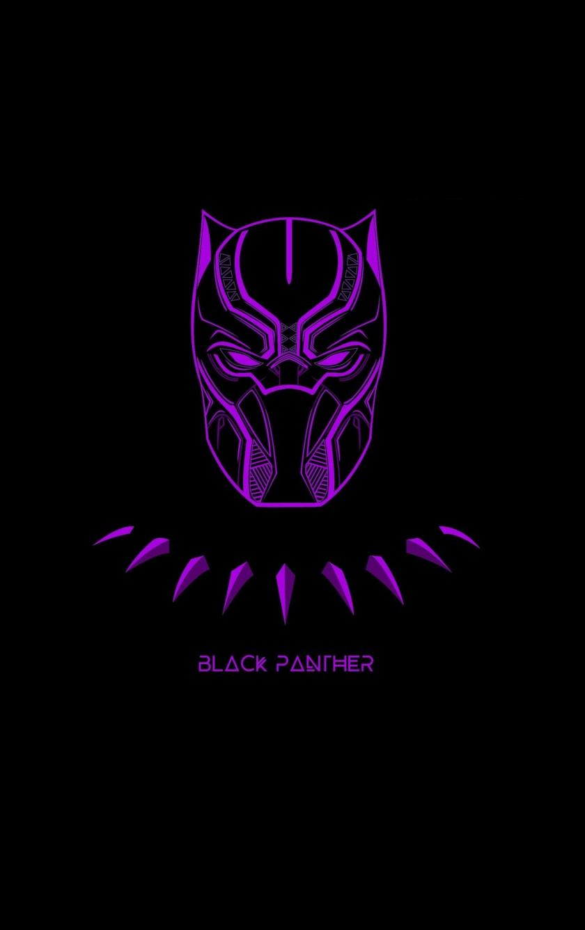 840x1336 Download Black Panther, minimal, superhero, artwork wallpaper, 840x iPhone iPhone 5S, iPhone 5C, iPod Touch