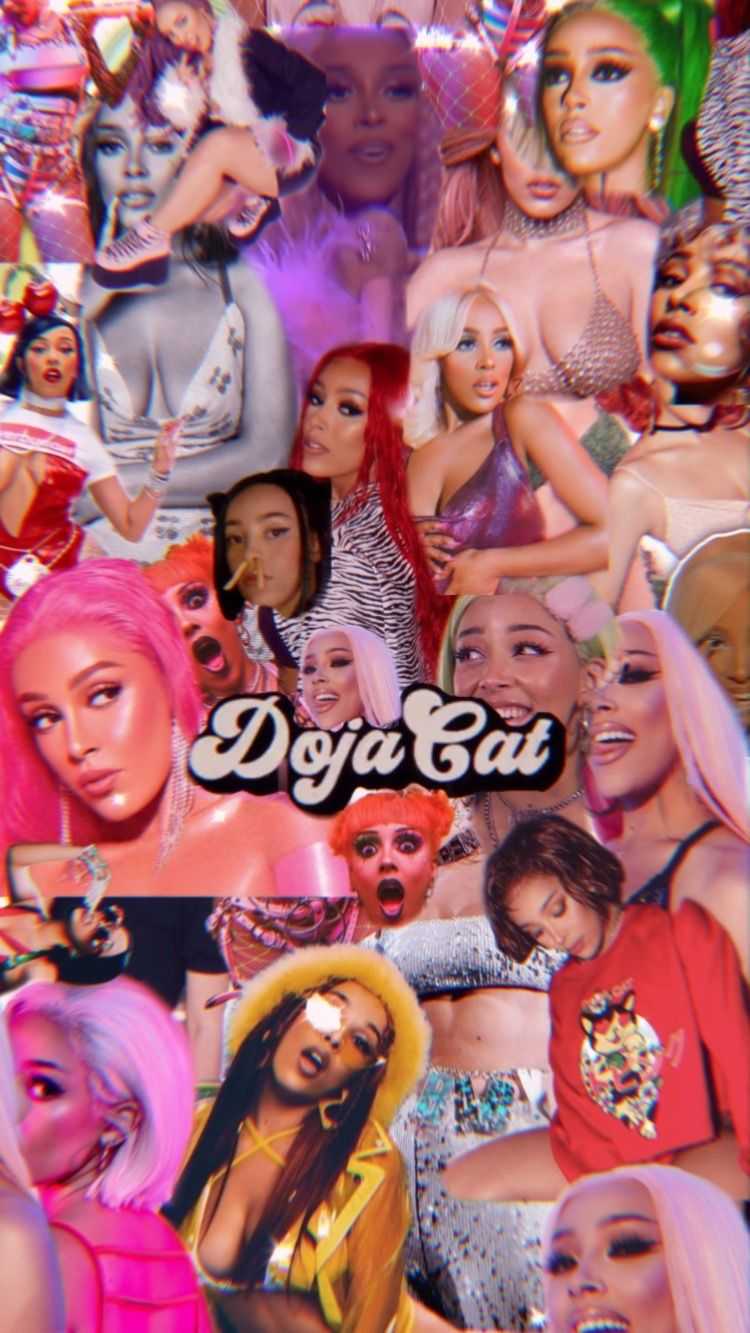 750x1333 Doja Cat Collage Wallpaper Free HD Wallpaper