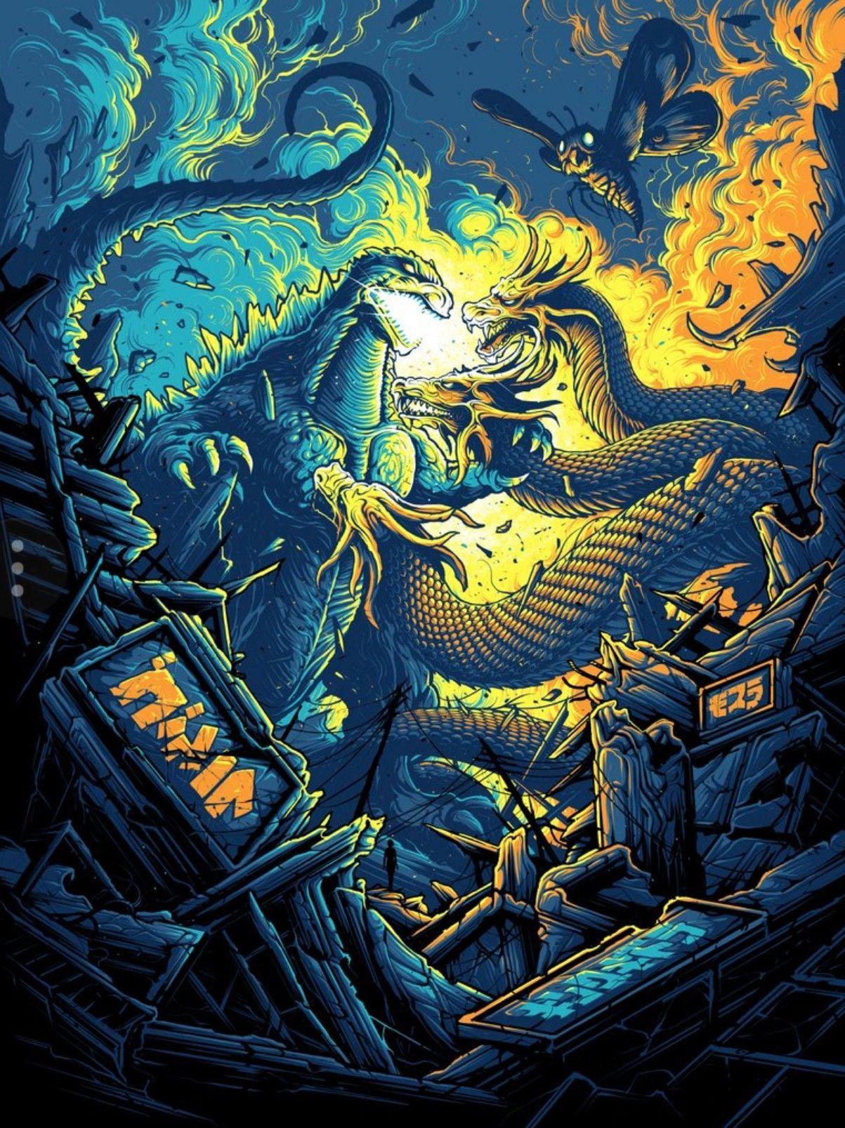 1203x1607 Godzilla Vs King Ghidorah Wallpaper