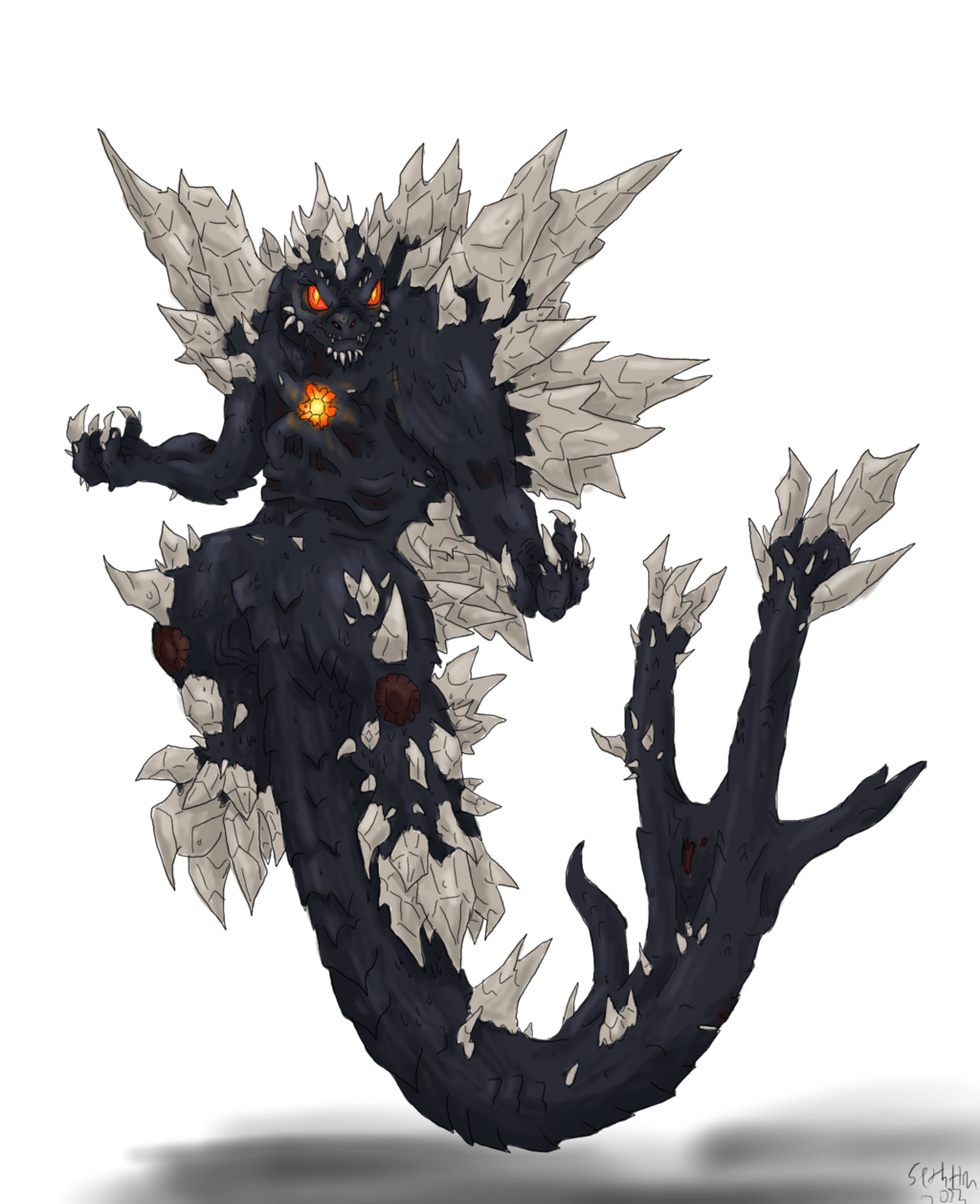 1024x1258 Godzilla and other Kaiju