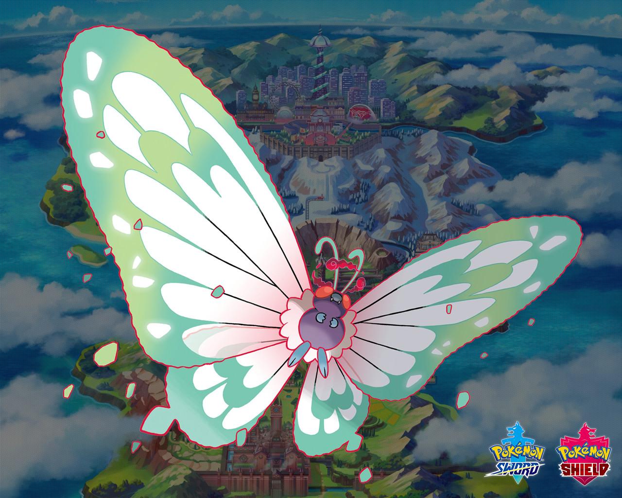 1280x1024 Pokemon Sword and Shield Gigantamax Butterfree Wallpaper. Cat with Monocle